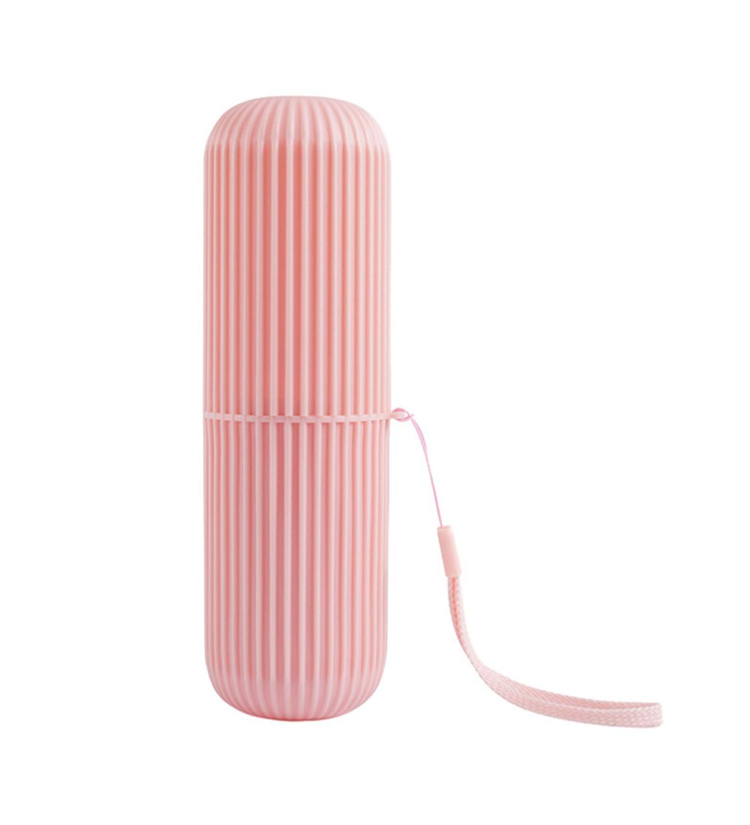 Beaupretty Travel Toothbrush Cup - Pink Toothpaste Organizer & Holder | 1PC 19.6x6cm - Perfect for International Shipping - Buy Online on GoSupps.com