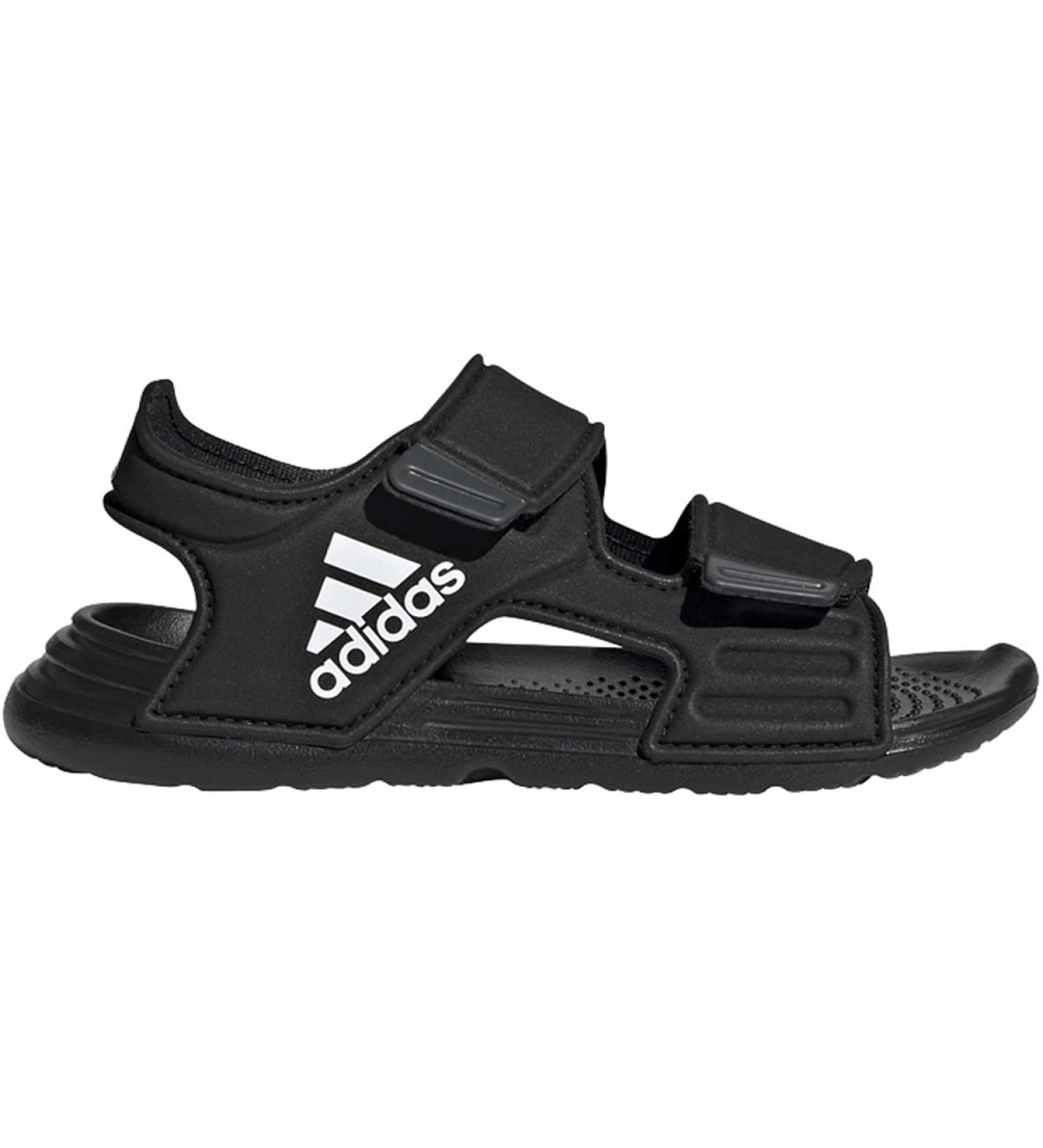 adidas Unisex Kids Altaswim Beach & Pool Shoes - Black/White/Grey - Size 2 US Little Kid - Buy Online on GoSupps.com