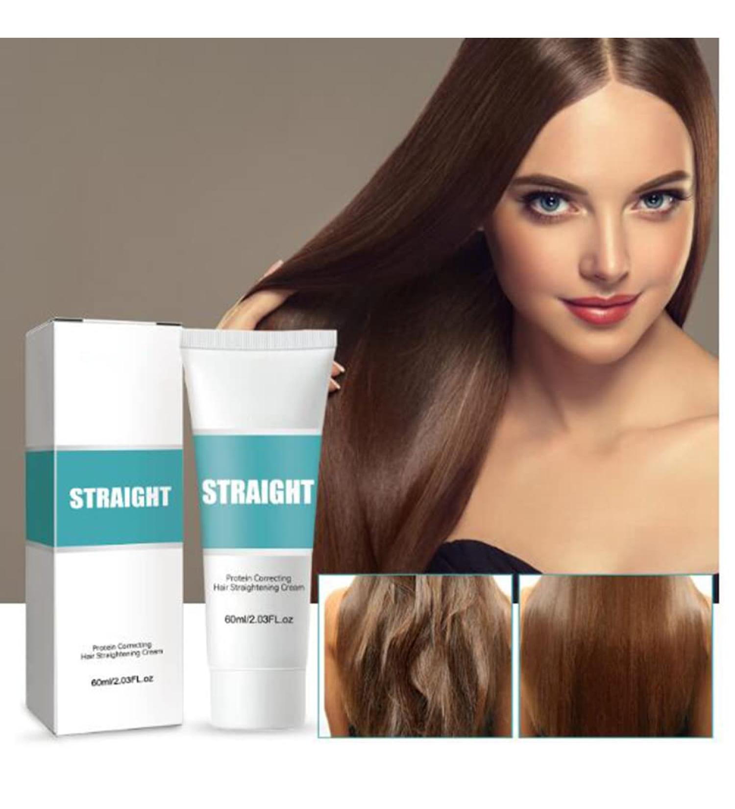 Zengxiaoyun Protein Correcting Hair Straightening Cream - Nourishing Silk & Gloss Formula for Fast Smoothing and Collagen Hair Straightening - All Hair Types - Buy Online on GoSupps.com