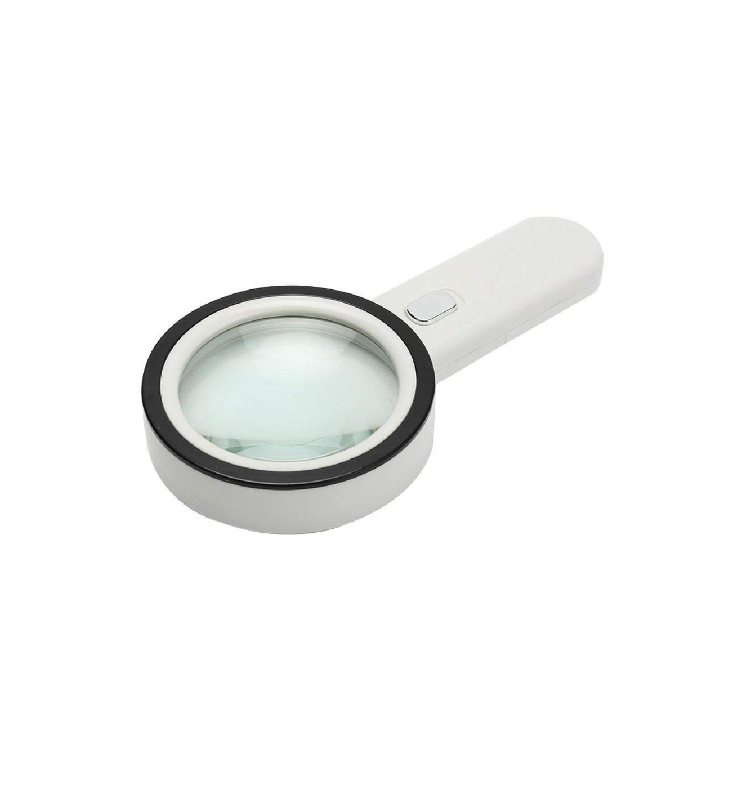 Magnifying Glass 30 high with LED Lights 100MM Handheld Optical HD 20 Children Students with The Elderly Reading Identification Repair Elderly Magnifying Glass 5 Times HD Expansion Mirror Good Times - Buy Online on GoSupps.com