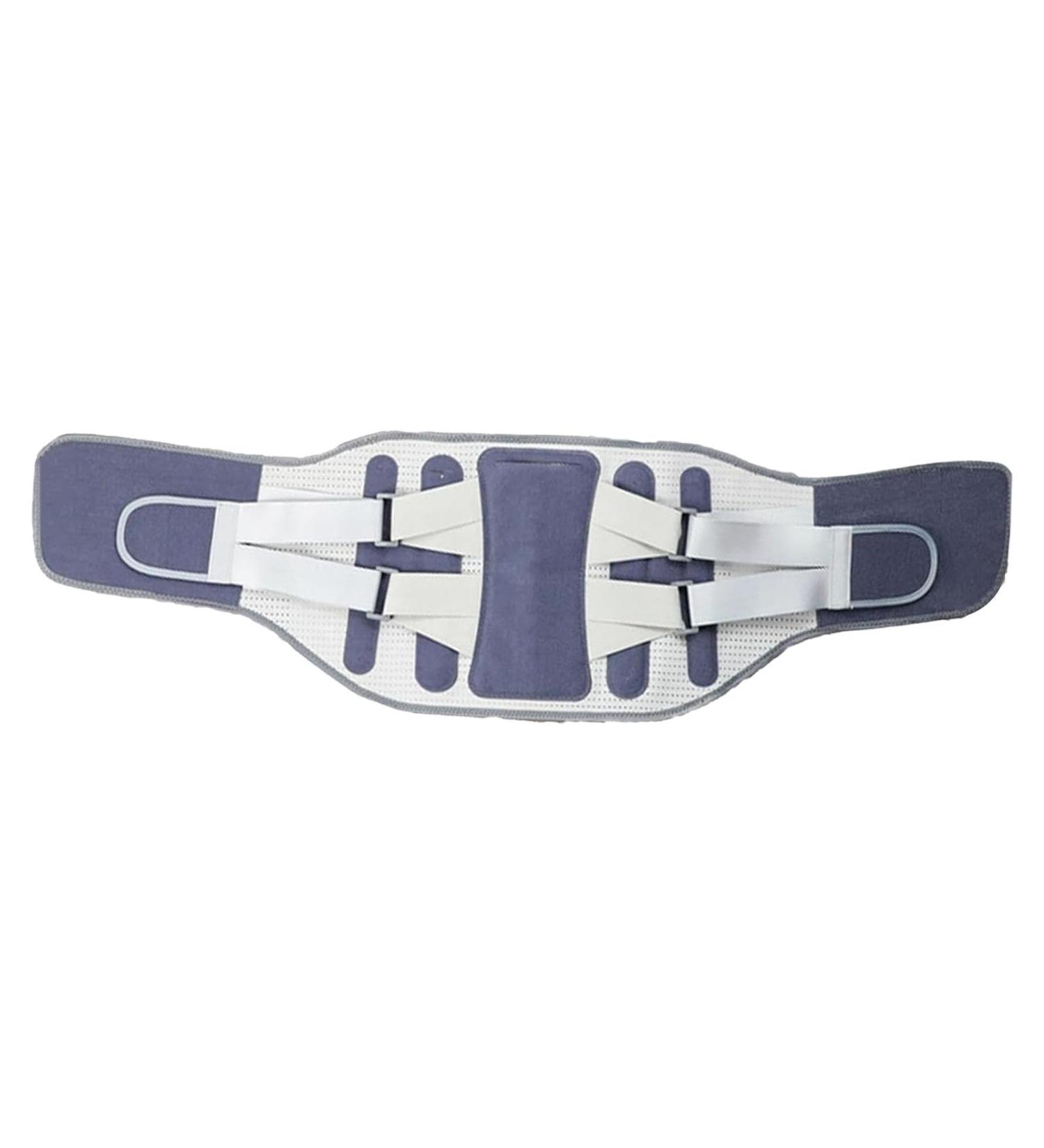 Lumbar Back Brace - Back Protective Brace for Men | Lumbar Traction Device Lower Back Support Brace for Men Women Back Reliever Spinal Belt Blue L - Buy Online on GoSupps.com
