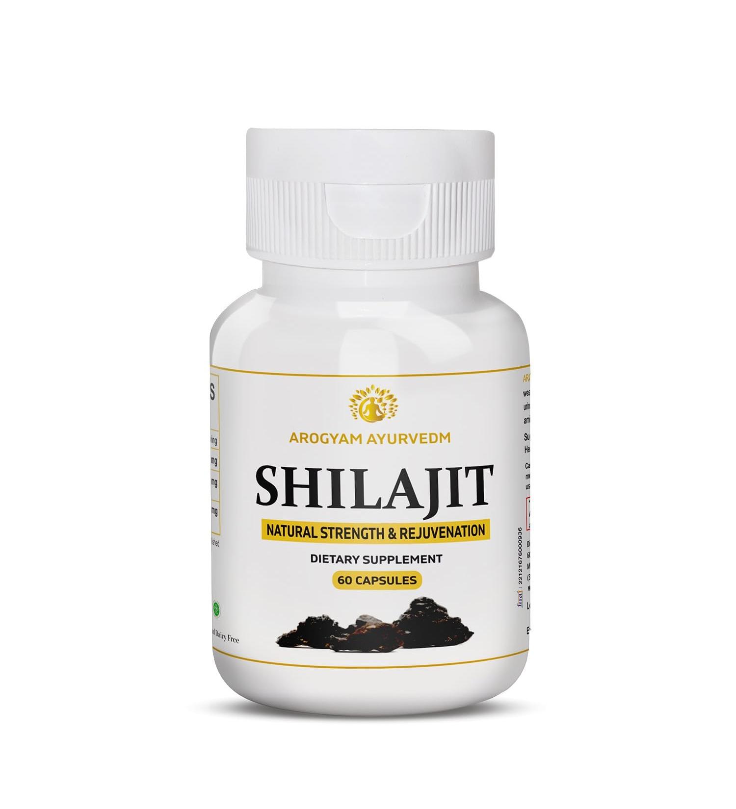 Smaart Health Dr. Pushp's AROGYAM AYURVEDM SHILAJIT Capsules - 60 Veg Capsules