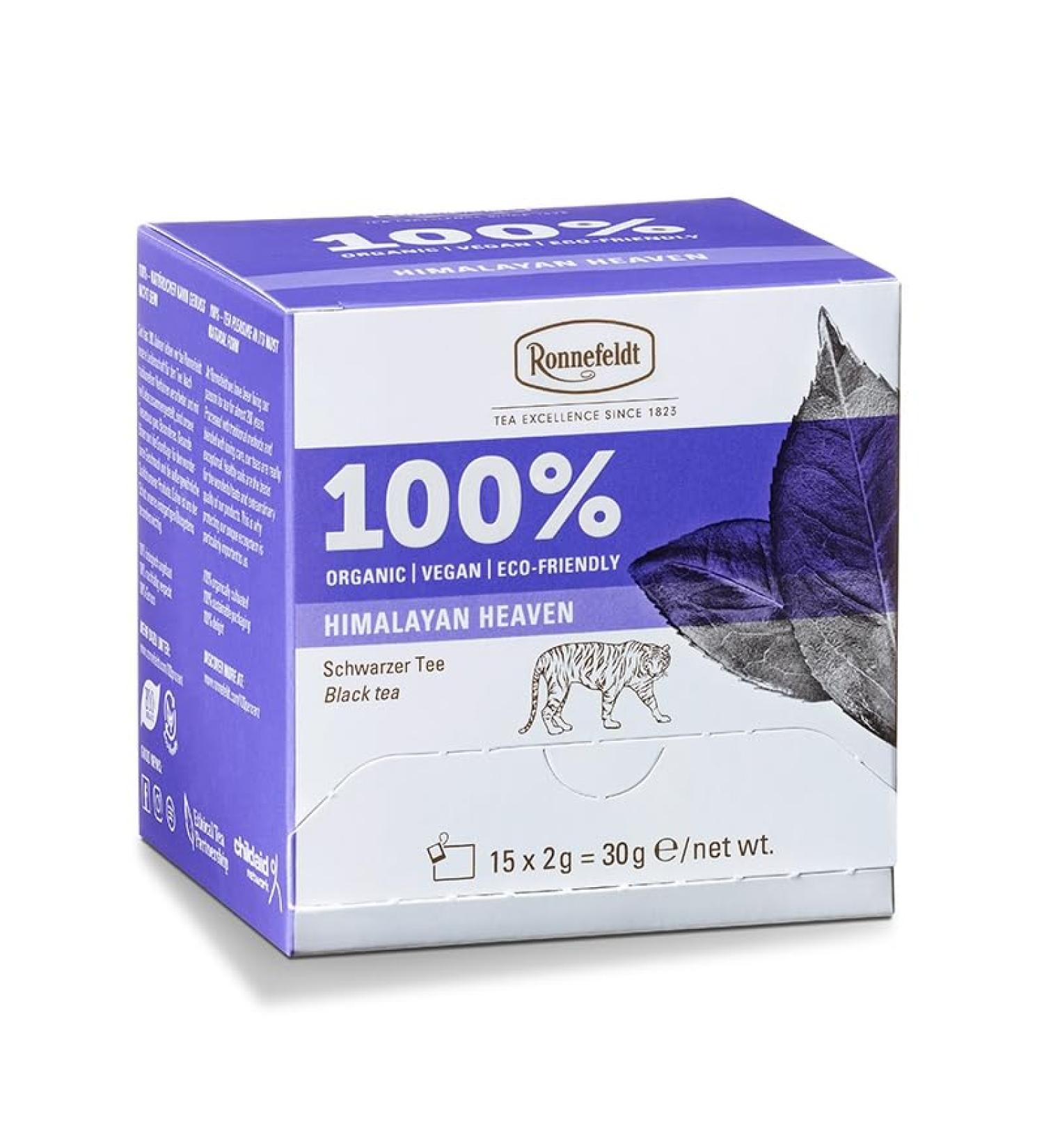 Ronnefeldt 100% Himalayan Heaven Organic Black Tea 15 Tea Bags of 2 g 30 g 15 Tea Bags of 2 g 30 g Organic Vegan Eco-friendly Quantity: 2 Pieces - Buy Online on GoSupps.com