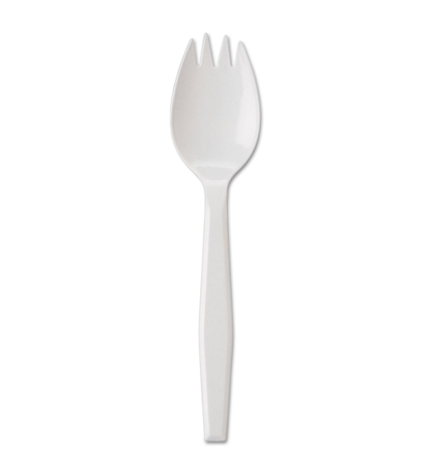 General Supply PPSPK Medium-Weight Cutlery Spork White 1000/Carton