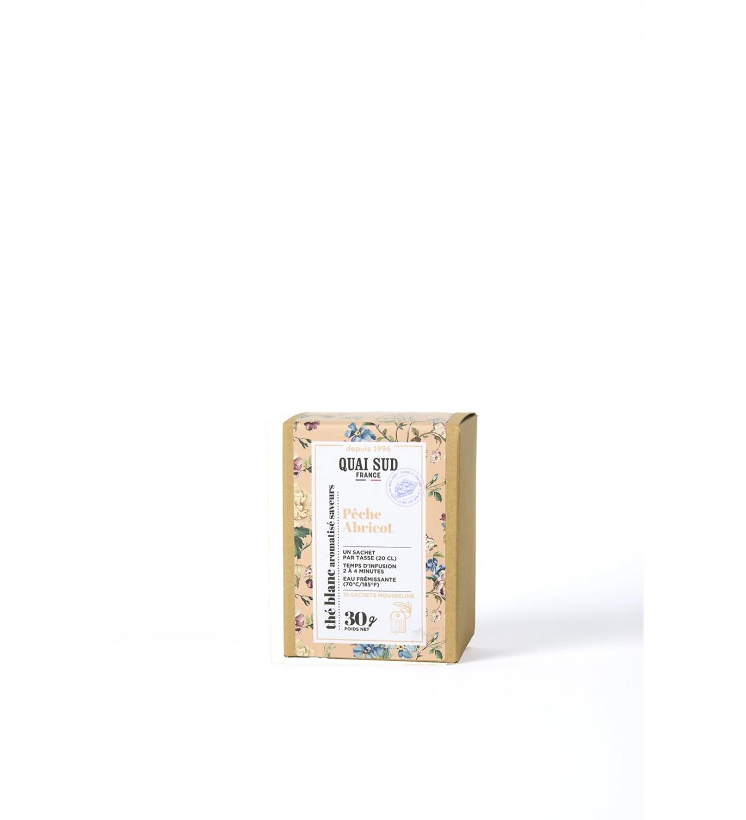 Th blanc P che Abricot 15 Infusettes