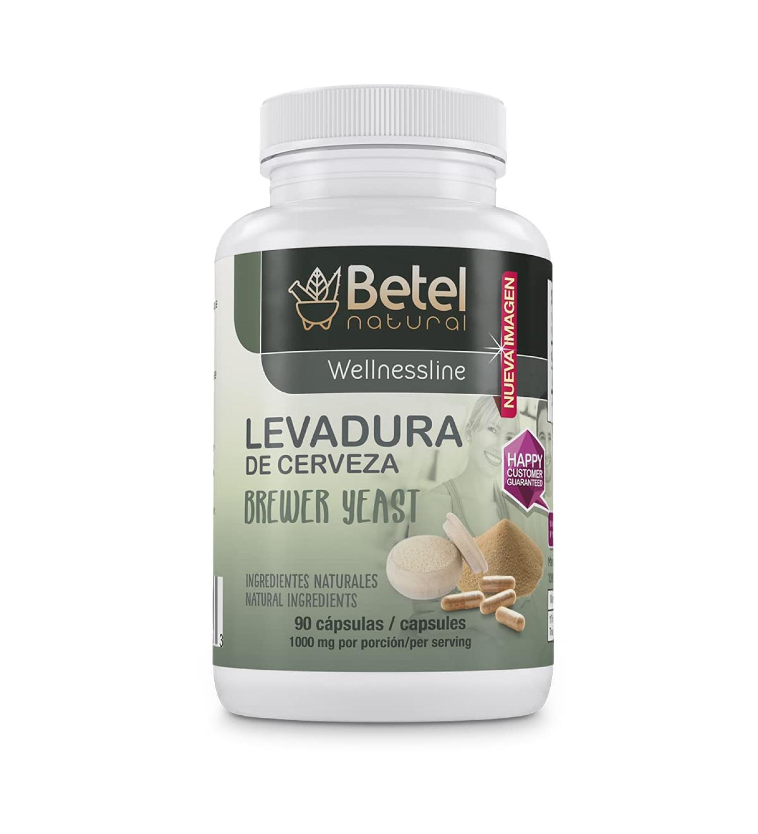 Brewers Yeast Tablets - 90 Capsules - Superfood B Complex - Betel Natural - Buy Online on GoSupps.com