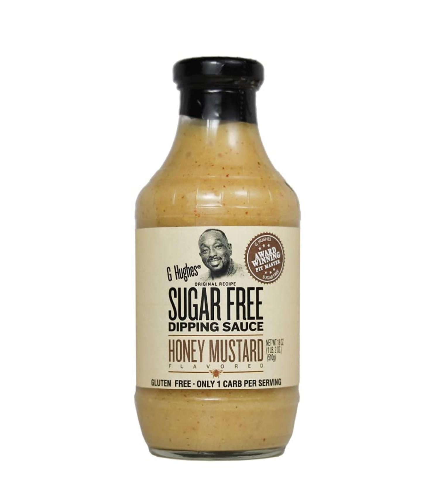 G Hughes Sugar Free Honey Mustard Dipping Sauce 18 oz Bottle pack of 3
