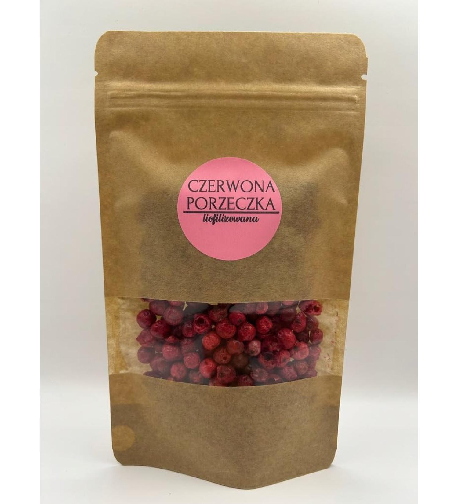 DELIFRUITS.PL 500g Whole Red Freeze-Dried Fruit Box Freeze-Dried and Dried Fruit No Preservatives and No Sugar