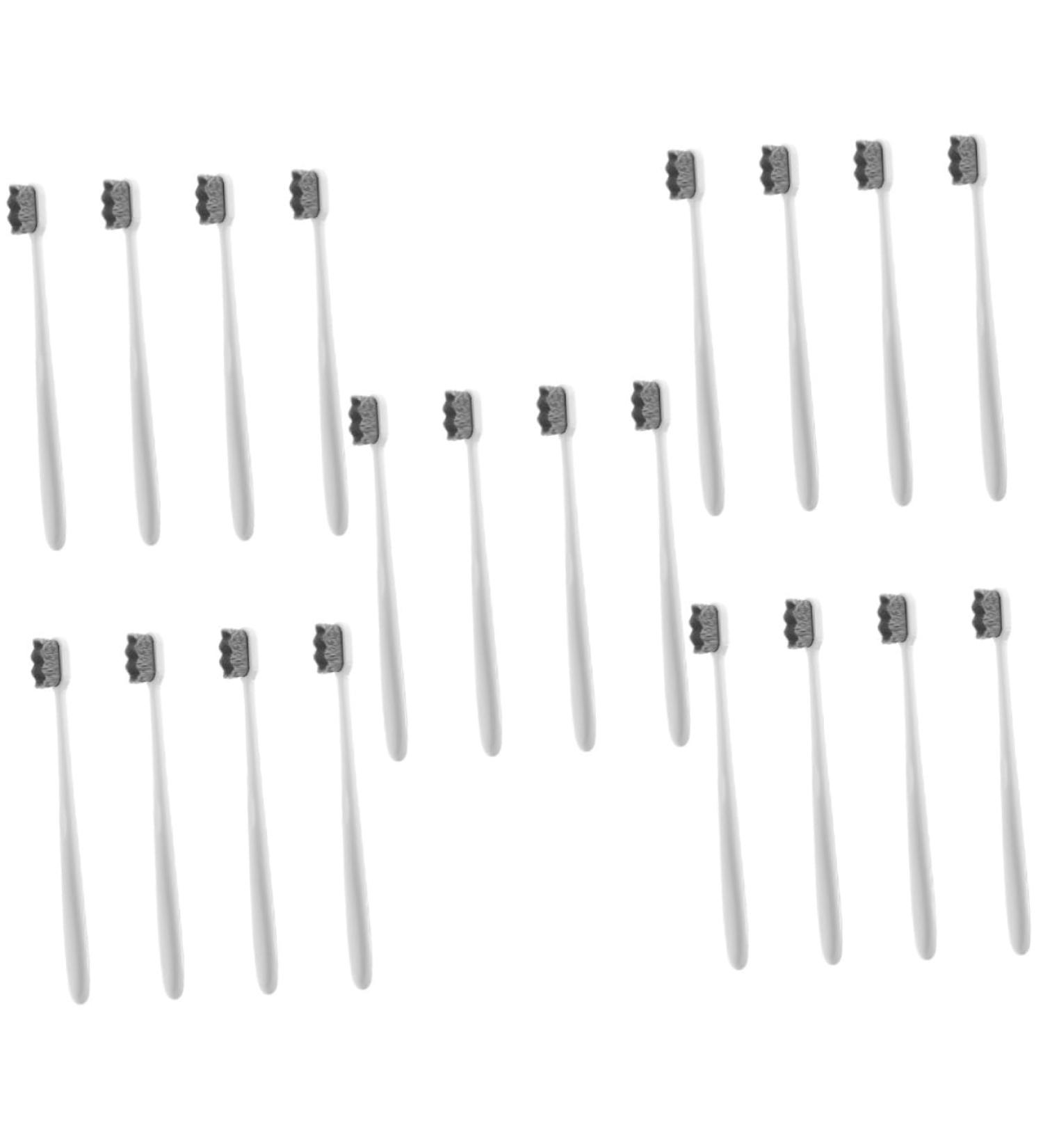 Minkissy 20 Pack Soft Bristle Toothbrushes - Aesthetic Travel Toothbrushes for Kids & Adults Perfect for Camping & Household Use - Buy Online on GoSupps.com