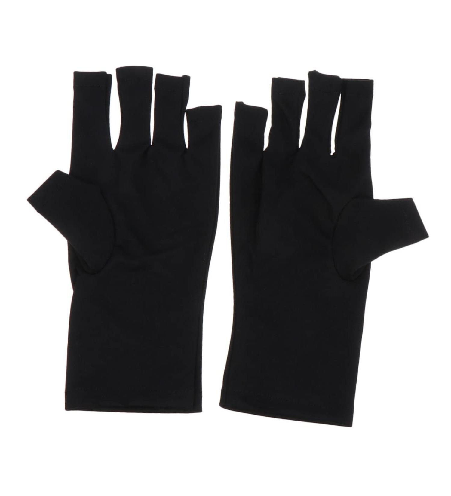 Healeved 1 Pair Nail Gloves Protective Gloves Nails Gel Sun Gloves for Women Uv Protection Gloves to Protect Manicure Uv Hand Protection Gloves for Nails Dryer Women's Short Polyester - Buy Online on GoSupps.com