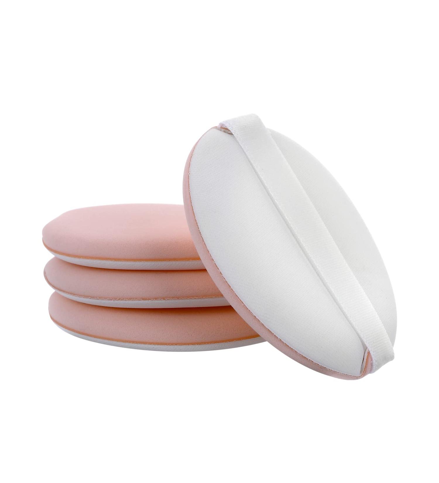 Sibba 8 PCS Makeup Sponge Powder Puff Set for Foundation Cushion & Concealer - Beauty Blender Holder Included - Blending Applicator Pads for Face Cream & Color Correcting - Mini Facial Cover - Skin Color - Buy Online on GoSupps.com