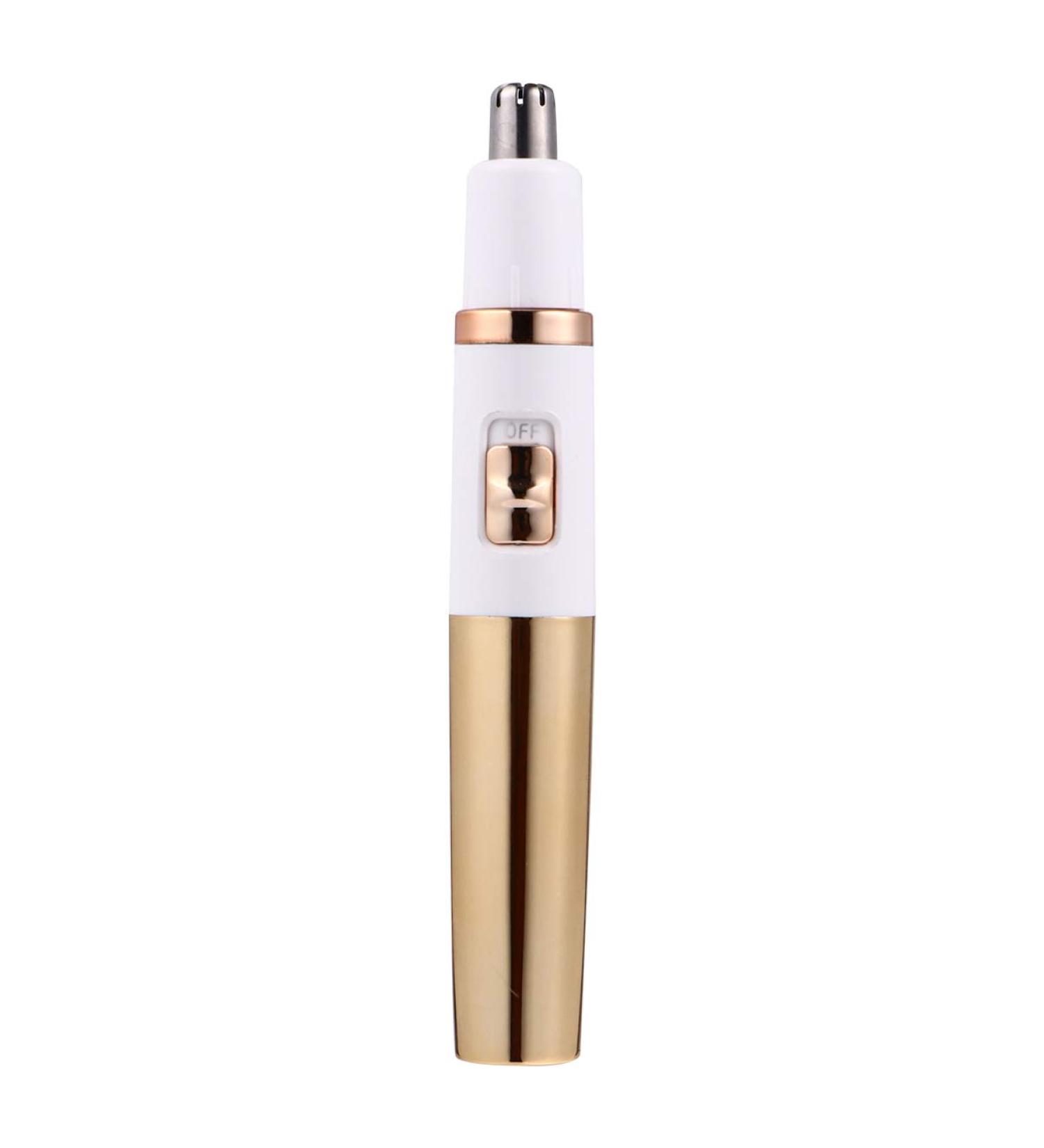 Nose Hair Trimmer & Face Shaver for Sensitive Skin - Men's & Women's Eyebrow Hair Remover - Golden Design - Buy Online on GoSupps.com
