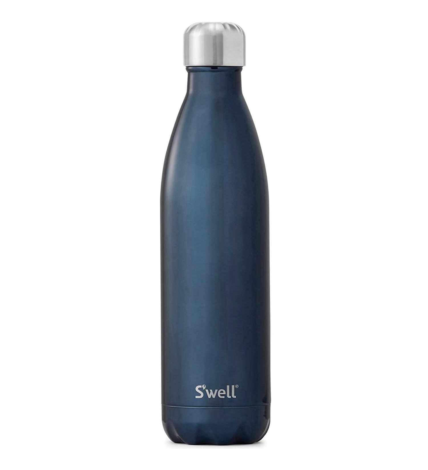 S'well Blue Suede 17oz Stainless Steel Water Bottle - Vacuum-Insulated, BPA-Free, Keeps Drinks Cold 36Hrs, Hot 18Hrs - Perfect for On-the-Go - Buy Online on GoSupps.com