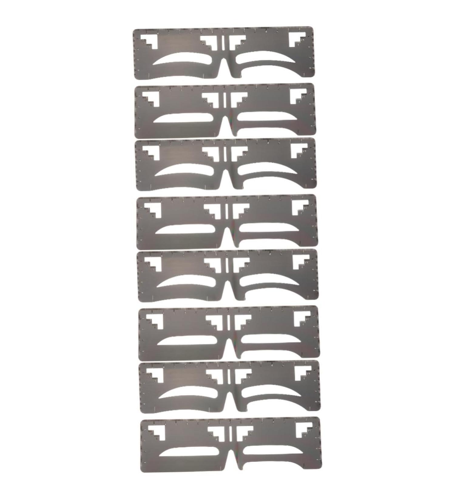 Beavorty 8 Pcs Eyebrow Ruler Eyebrow Shaping Stencil T Tool Eyebrow Stencil Artifact Eyebrow Trimming - Buy Online on GoSupps.com