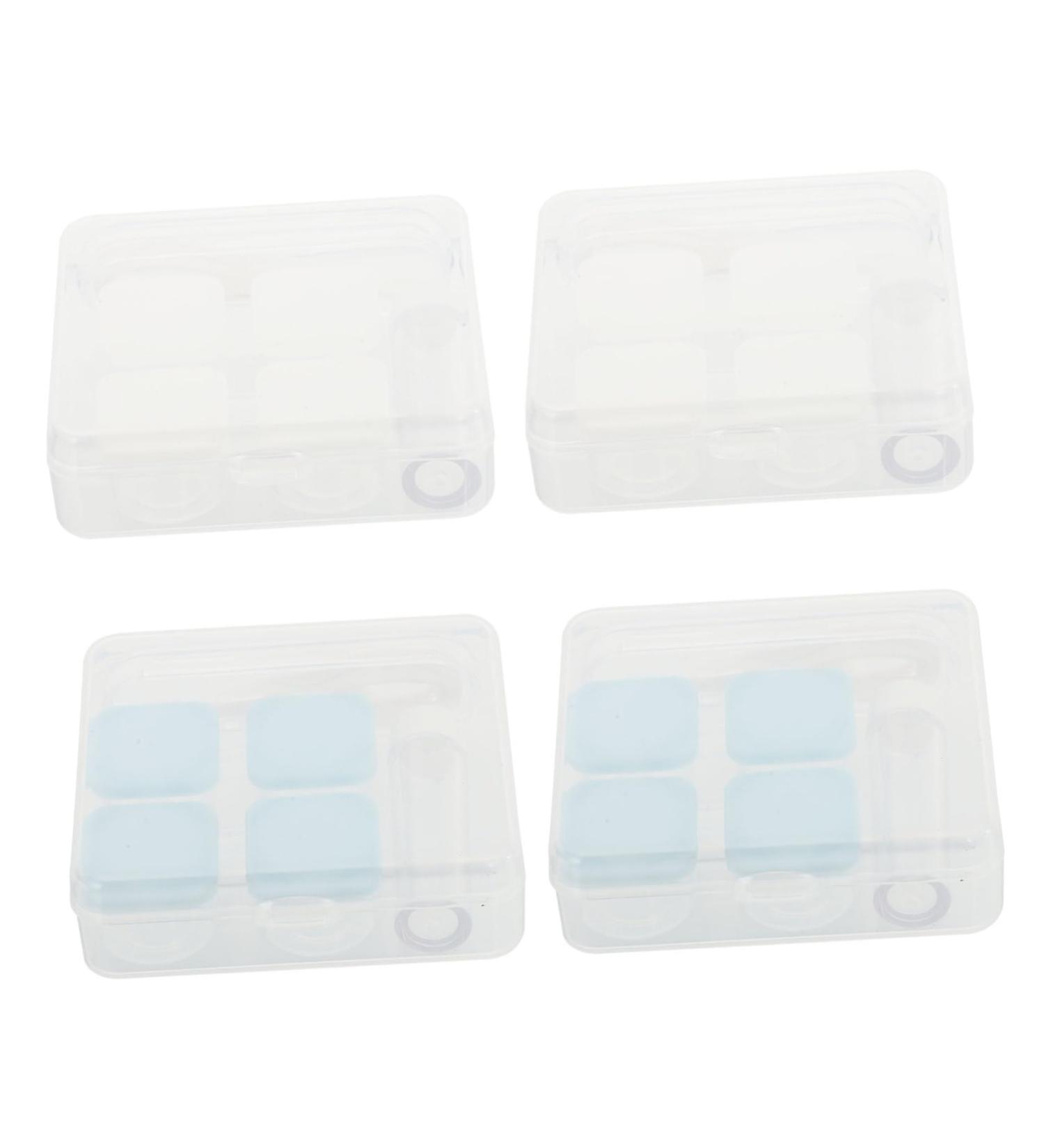 HOMSFOU 4pcs Colored Contact Lenses Set with Travel Case & Invisible Makeup Mirror - Ideal for International Shipping - Buy Online on GoSupps.com