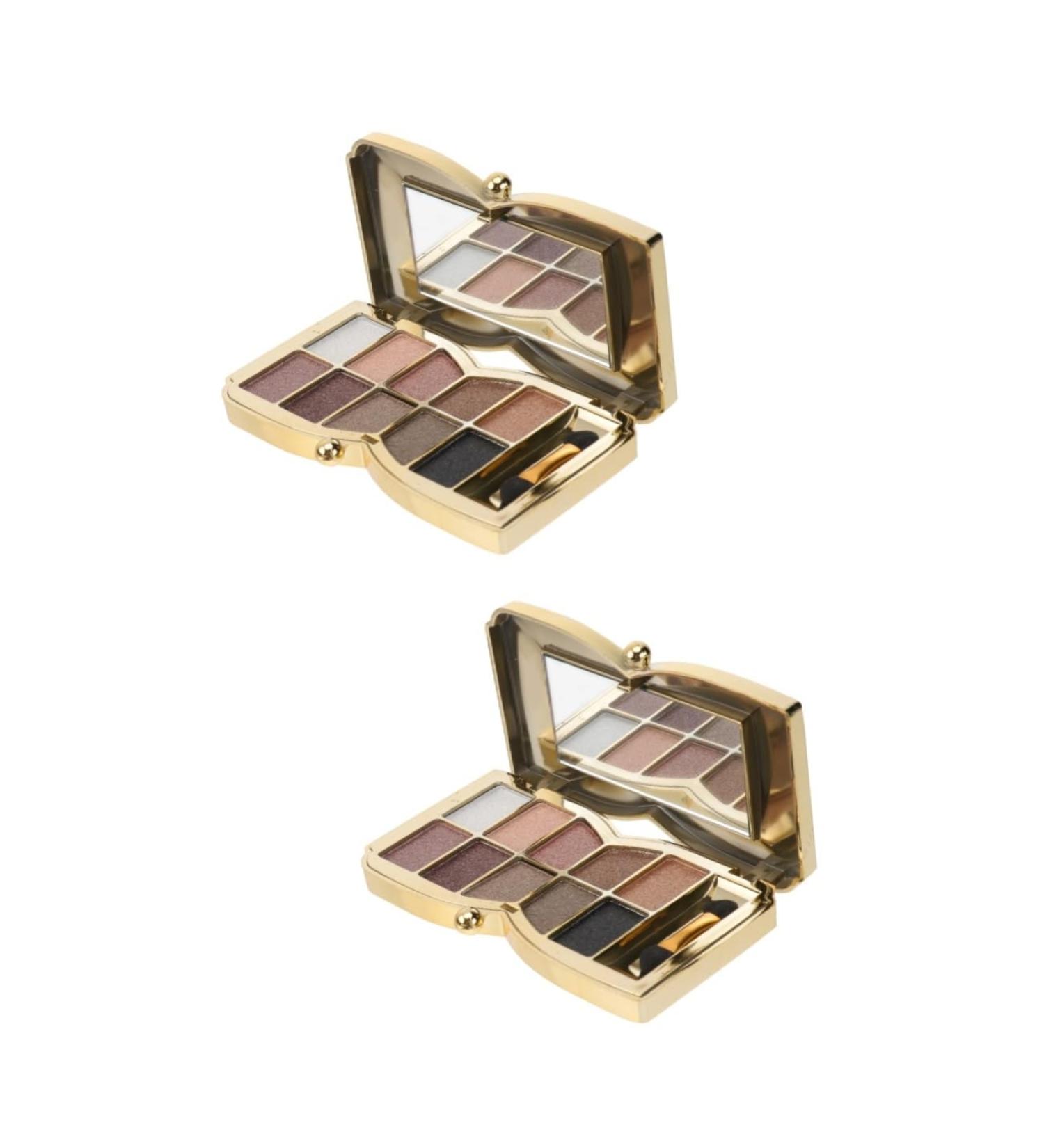 Gogogmee 2 Pcs 10 Eyeshadow Powder Shiny Eyeshadow Dish for Stocking Stuffers Eyeshadow Palette - Buy Online on GoSupps.com
