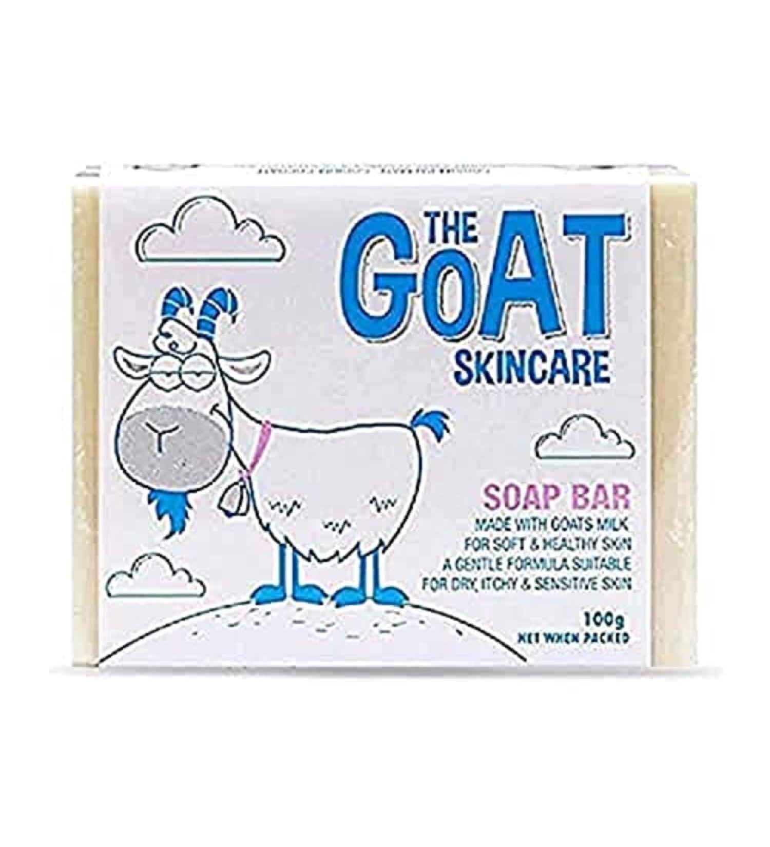 The Goat Skincare Pure Goat's Milk Original Soap Bar Suitable for Dry Itchy and Sensitive Skin Paraben Free and No Artificial Colours 100g - Buy Online on GoSupps.com