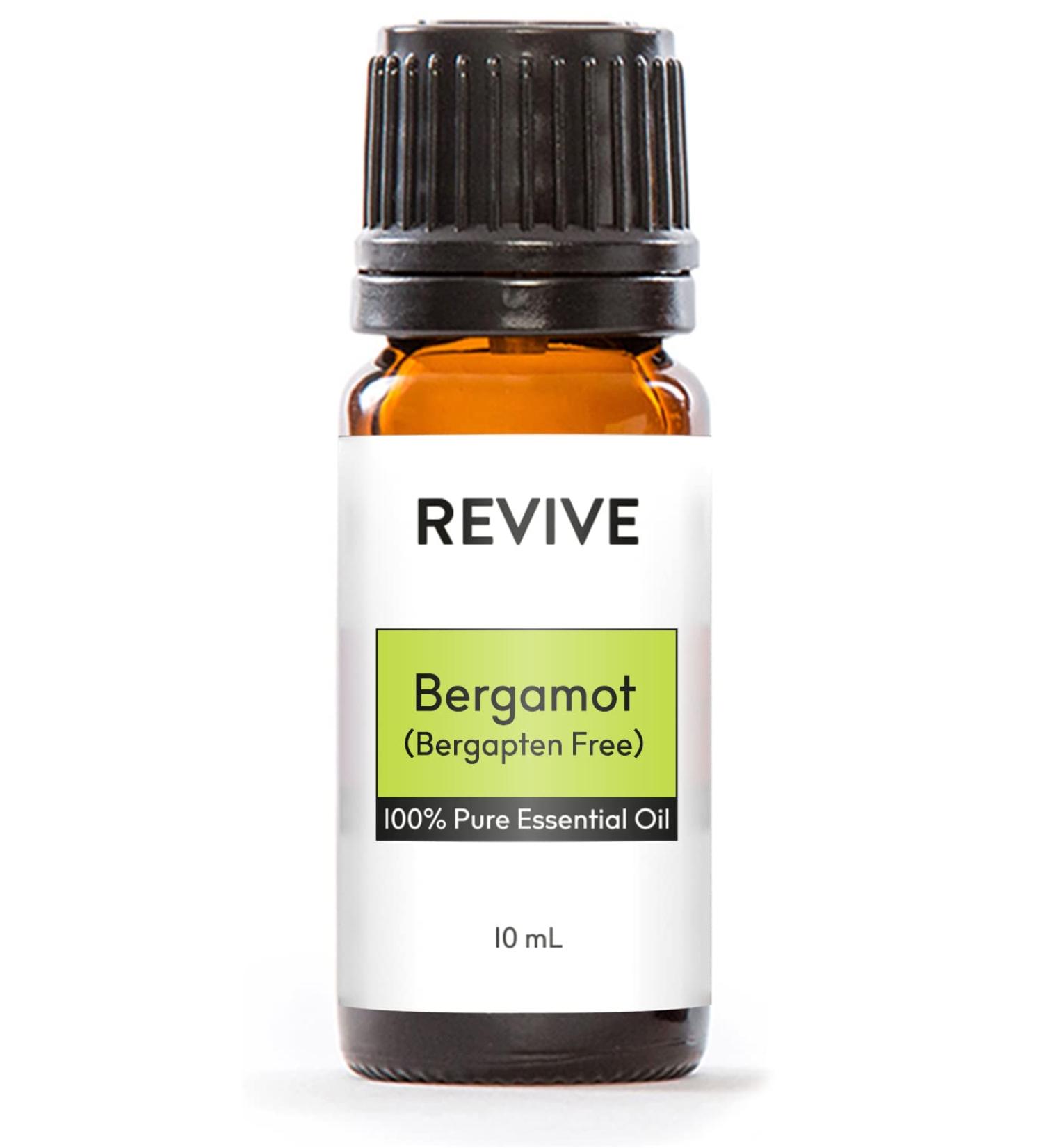 Bergamot (Bergapten Free) Essential Oil by Revive Essential Oils - 100% Pure Therapeutic Grade for Diffuser Humidifier Massage Aromatherapy Skin & Hair Care