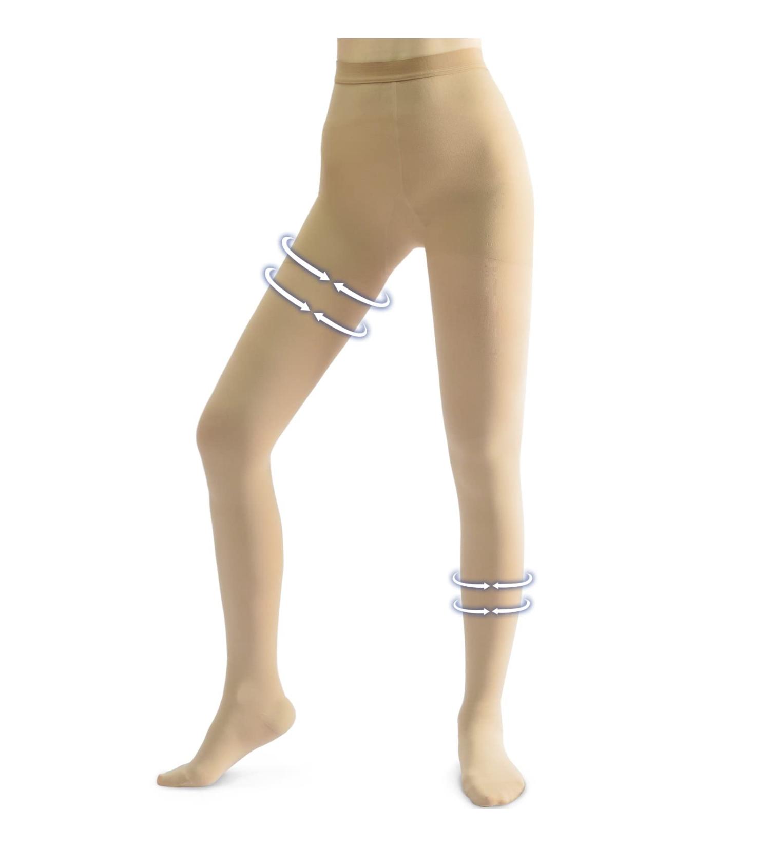 Beister Medical Compression Pantyhose - Opaque Closed Toe 20-30mmHg Graduated Support - Beige XL - Buy Online on GoSupps.com