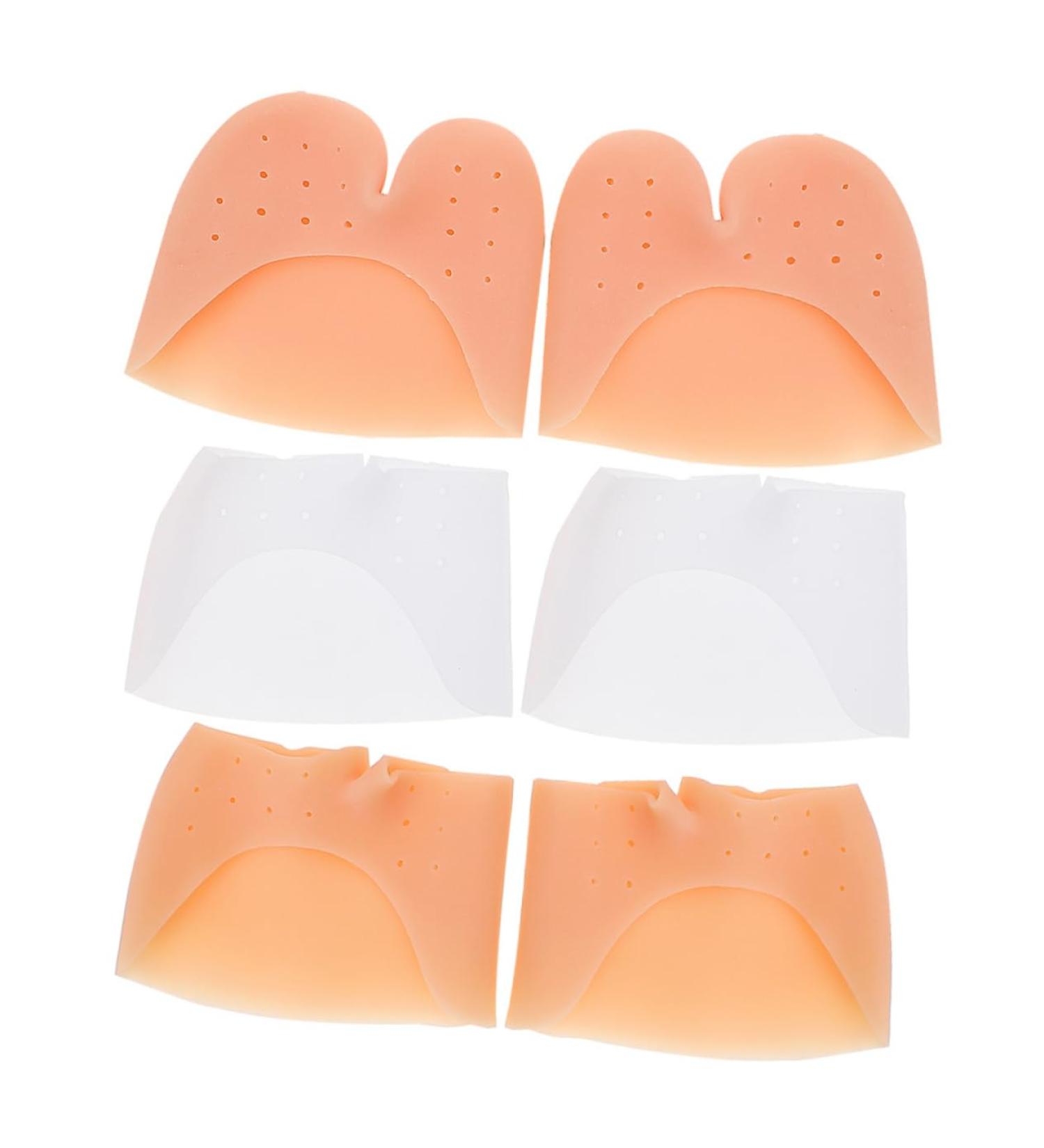 Healifty 3 Pairs Toe Sleeve Shoe Toe Protector Breathable Socks - Flexible Toe Cover & Protective Sleeve for Heels - Tiptoe Pads - Buy Online on GoSupps.com