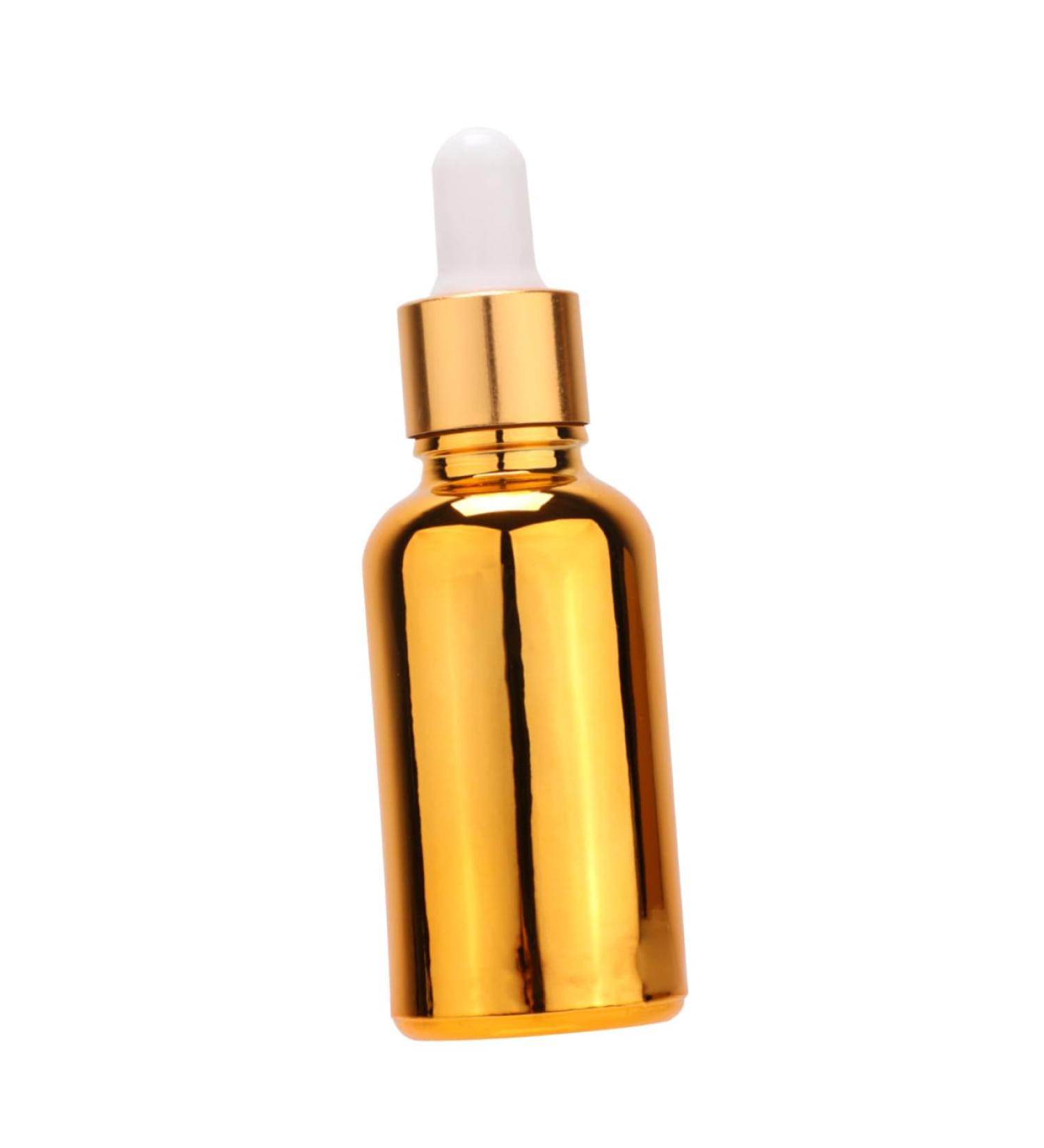 minkissy 1pc Medical Dropper Bottle Glass Pipette Bottle Refillable Drop Bottle Oil Dropper Bottle Lab Dropper Bottle Glass Dropper Bottle Travel Accessories Bottling Silver 9.4x2.8cm Golden - Buy Online on GoSupps.com