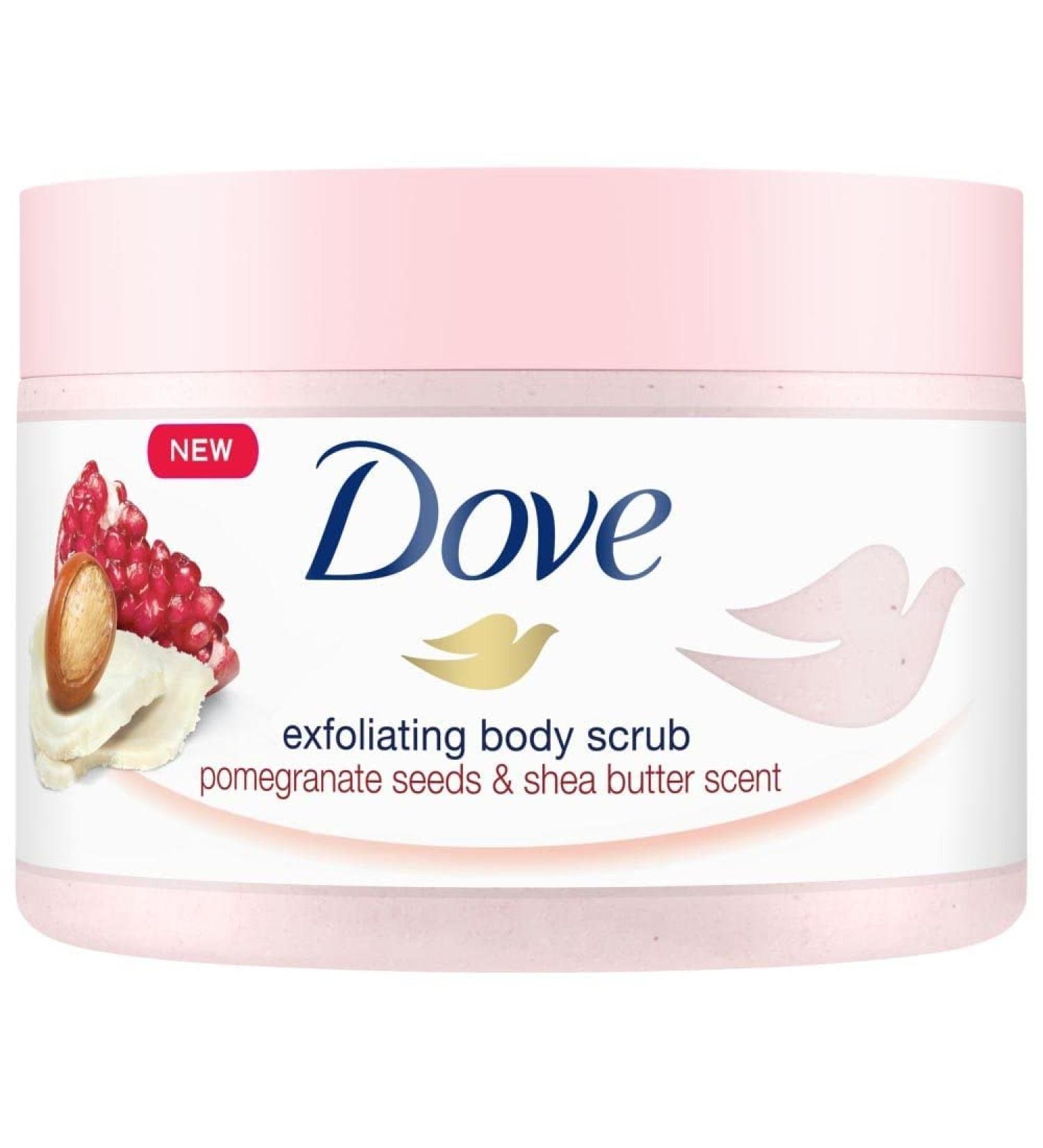 Dove Exfoliating Body Scrub Pomegranate Seeds and Shea Butter Scent 225ml (Pack of 2) 112.5 ml (Pack of 2) - Buy Online on GoSupps.com