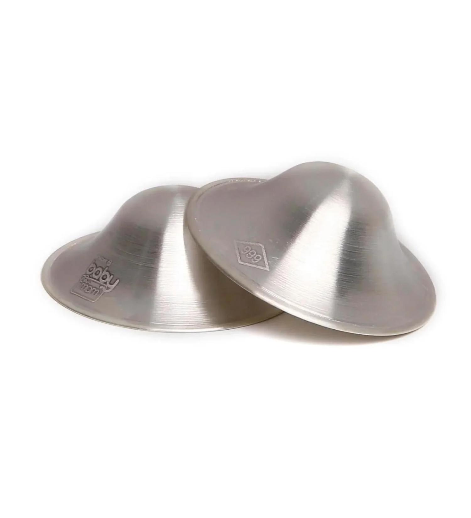 ebebek 999 Pure Sterling Silver Nursing Cups for Sore Breasts - Nickel-Free Breast Shields for Newborns & Breastfeeding Moms - Buy Online on GoSupps.com