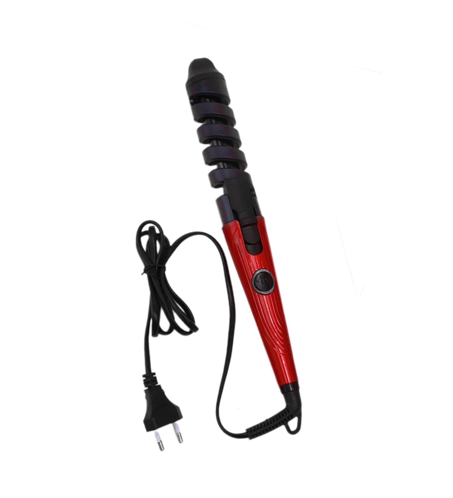 Hair Curling Iron | Portable Curling Iron | Automatic Hair Curler Hair Straightener and Curler 2 in 1 Curling Iron for Hair Styling Red US - Buy Online on GoSupps.com