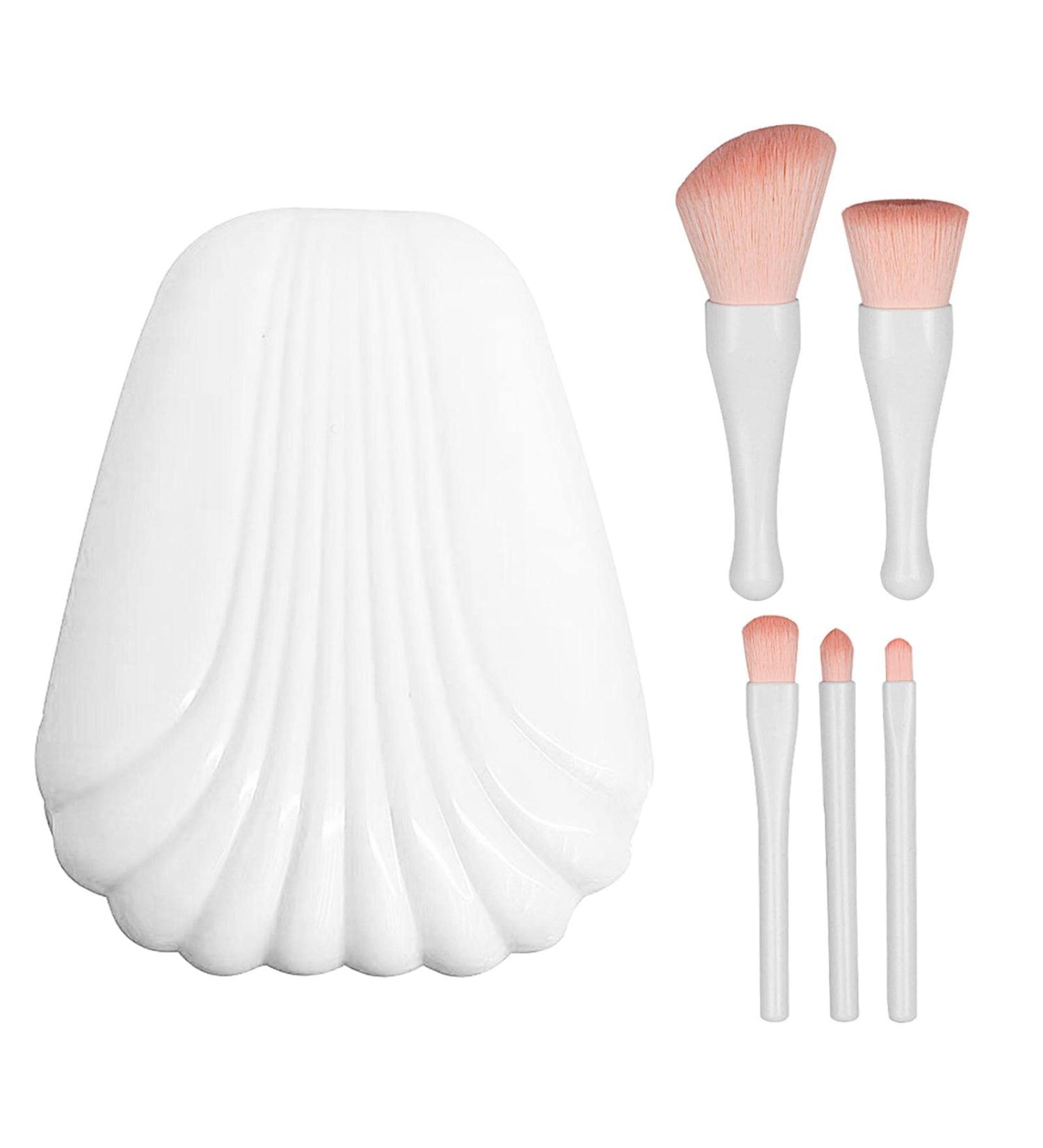 Convenient Beauty Tools Professional Makeup Brush With Mirror Box Mini(White) - Buy Online on GoSupps.com