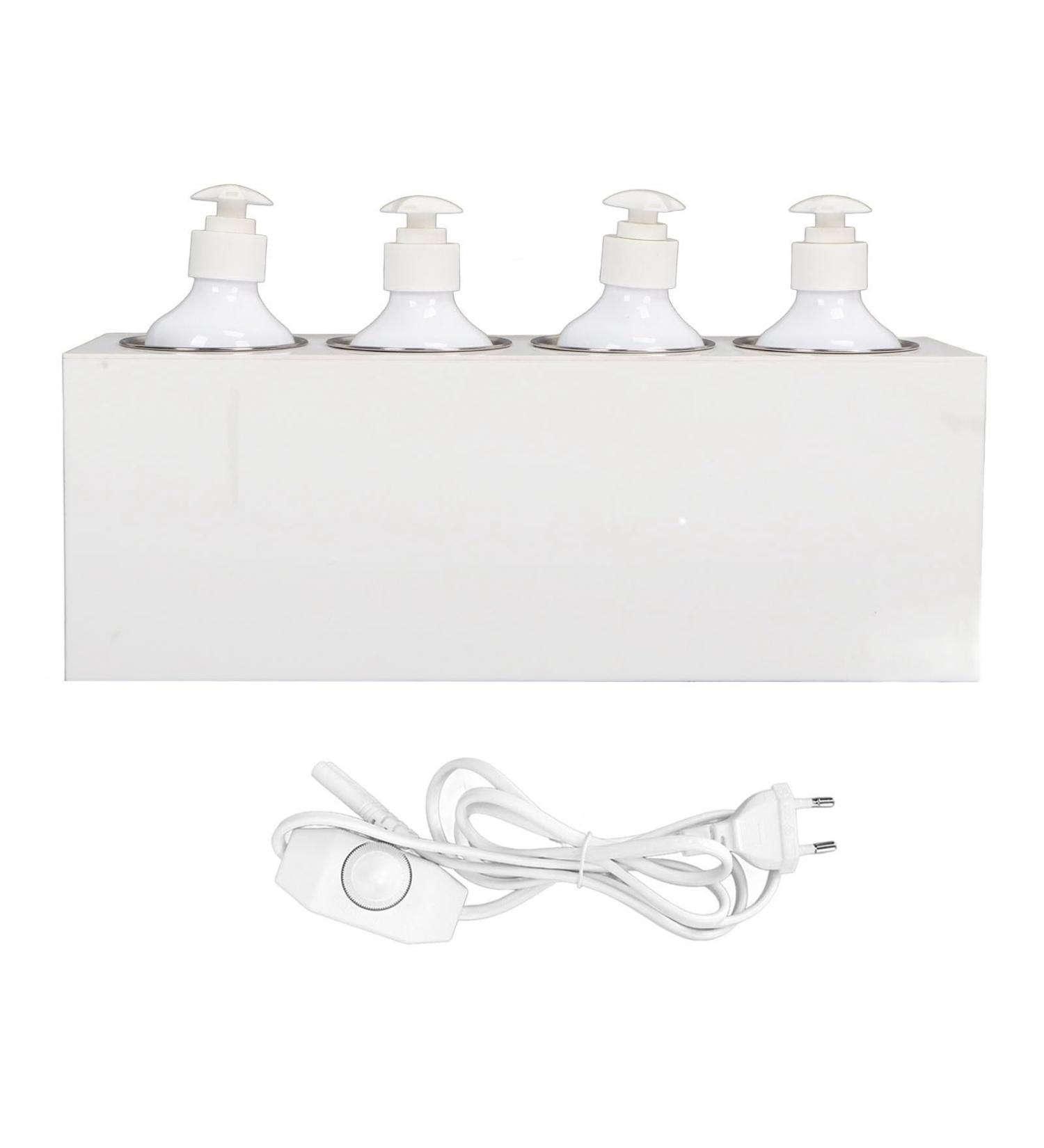 Massage Oil Heating Set - 4 Bottles Constant Temperature Lotion Warmer for Home & Spa (EU Plug) - Buy Online on GoSupps.com