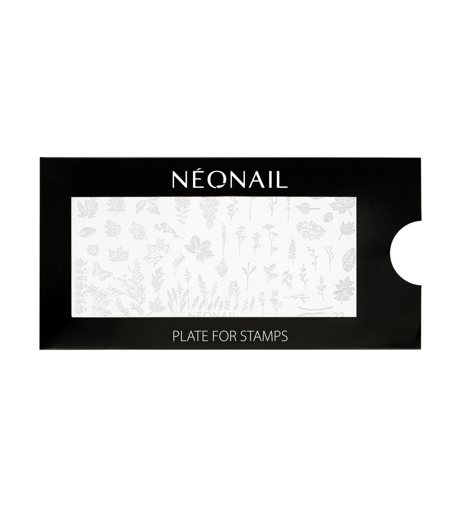 Neonail Stamping Plate 22 - Premium Nail Art Stencil for Stunning Designs | Perfect for French Nails & Creative Nail Stamping - Buy Online on GoSupps.com