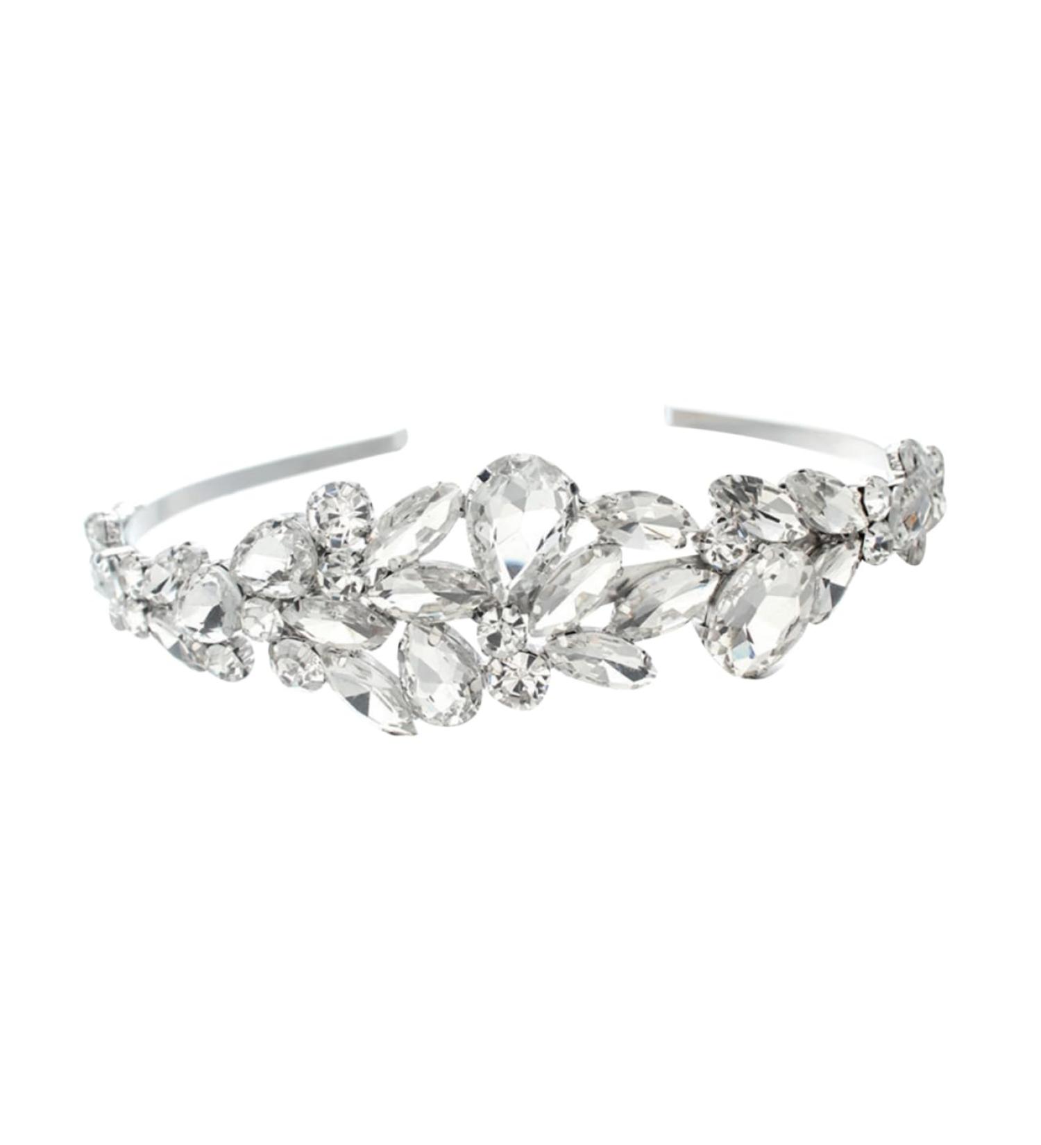 PLAFOPE Wedding Headband Bride Headpieces for Wedding Hair Accessory for Women Rhinestone Hair Accessories Hair Gems for Women Rhinestone Headband Women Hair Accessories Tiara White - Buy Online on GoSupps.com