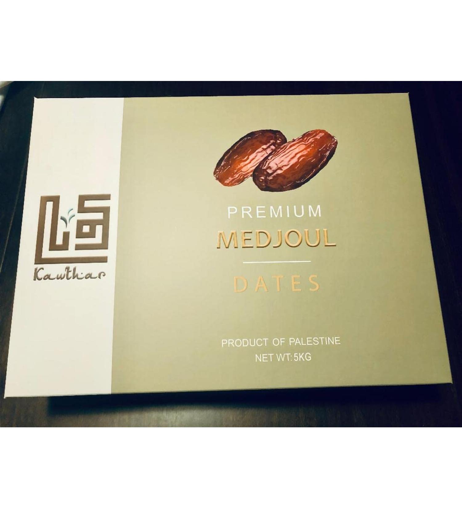 Premium Large Palestinian medjoul/Medjool Dates 5 Kg Gift Box by Kawthar - Buy Online on GoSupps.com