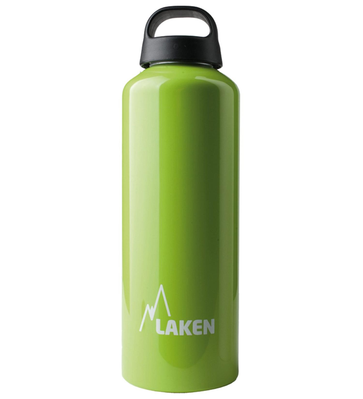 LAKEN Classic 34 oz Water Bottle Wide Mouth Screw Cap with Loop - AppleGreen - Buy Online on GoSupps.com