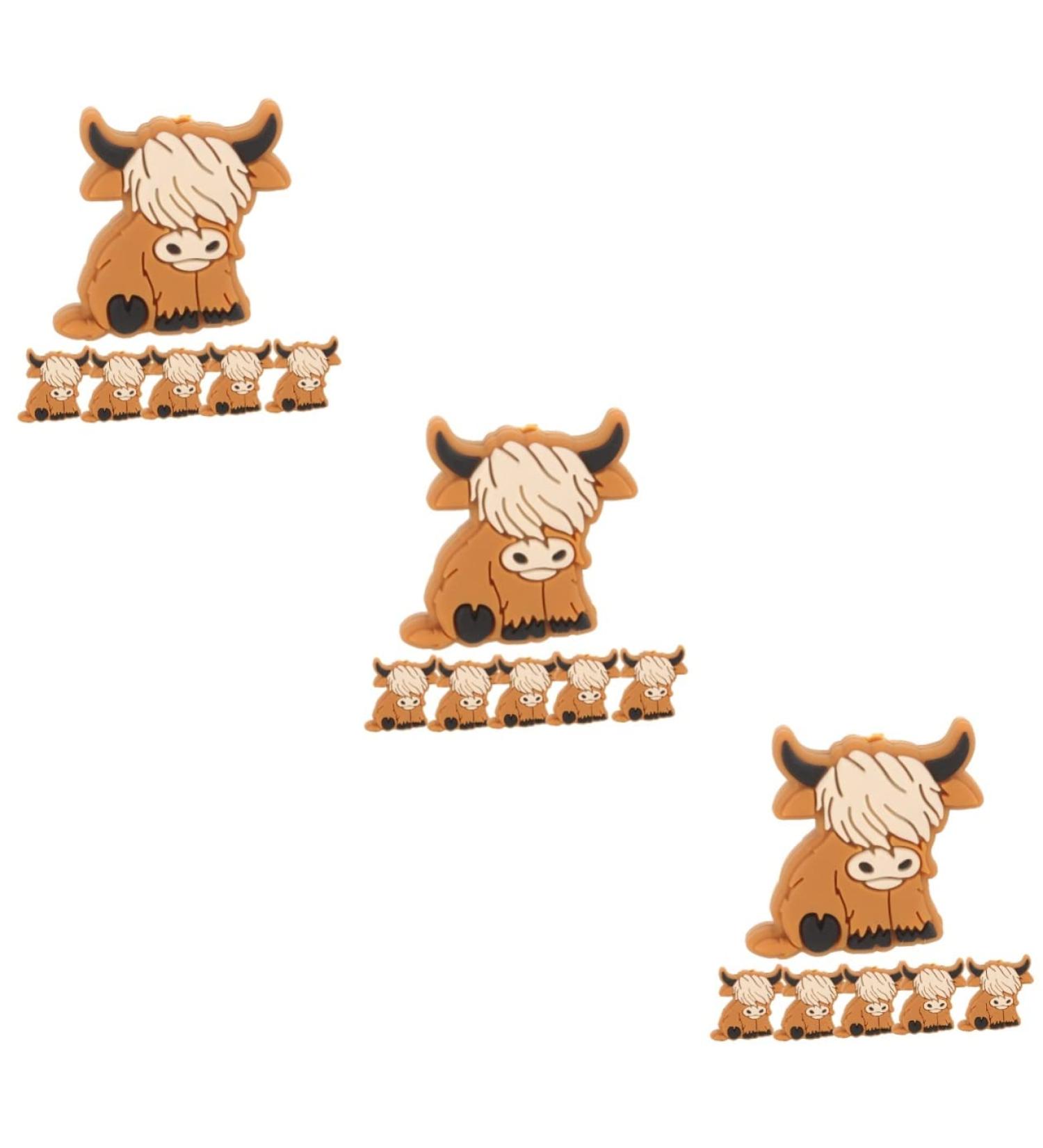 SEWACC 30 Pcs Highland Animal Silicone Beads - Light Brown Baby Toy - Buy Online on GoSupps.com