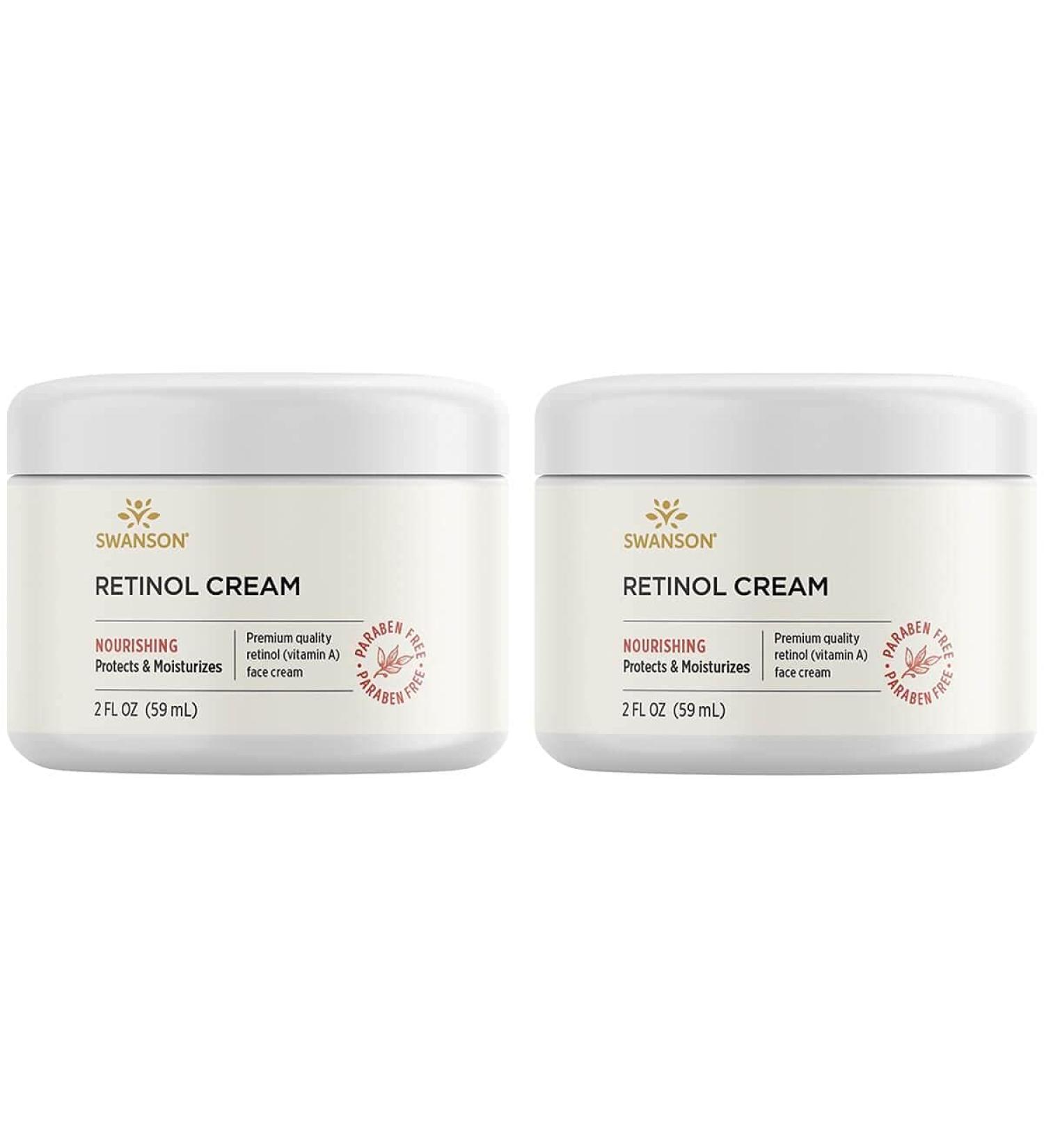 Swanson Retinol Cream 2 oz (2 Pack) - Anti-Aging Skincare for Youthful Glow | Shop Internationally - Buy Online on GoSupps.com
