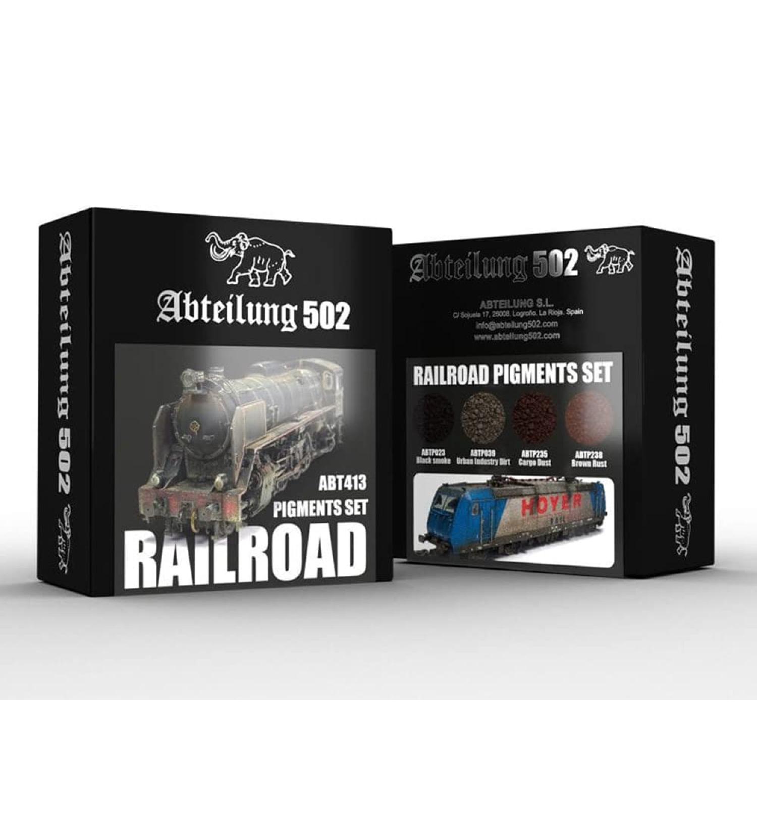 Abteilung 502 Pigment Set ABT413 Railroad (4x20ml)