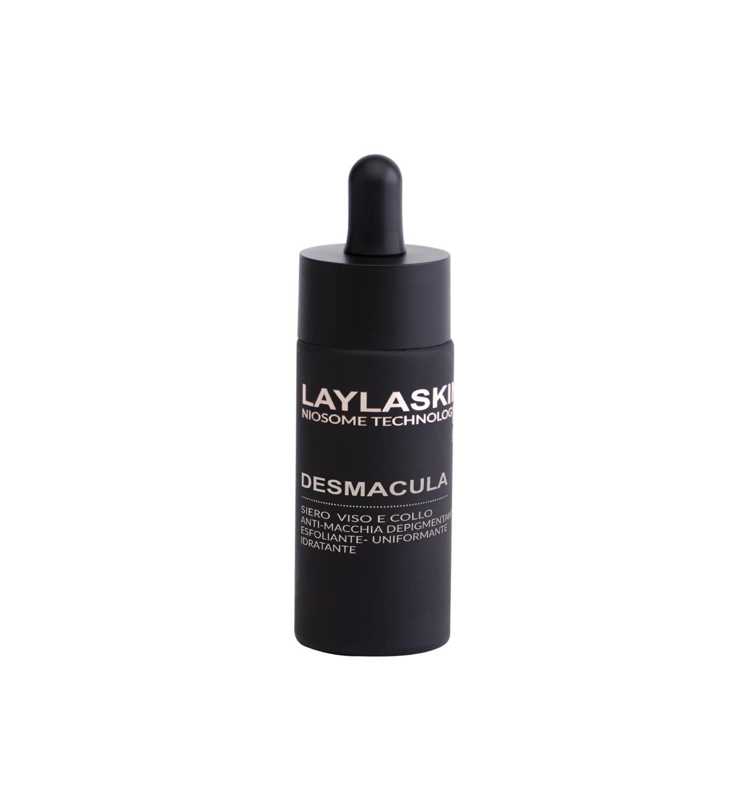  LAYLA LaylaSkin DESMACULA - Anti-Dark Spot Serum for Face and Neck. Reduce dark spots and even out skin tone with SPF 50. Active ingredients: NIO-VCS NIO-OXY and SKINPERF . Suitable for sensitive skin. - Buy Online on GoSupps.com