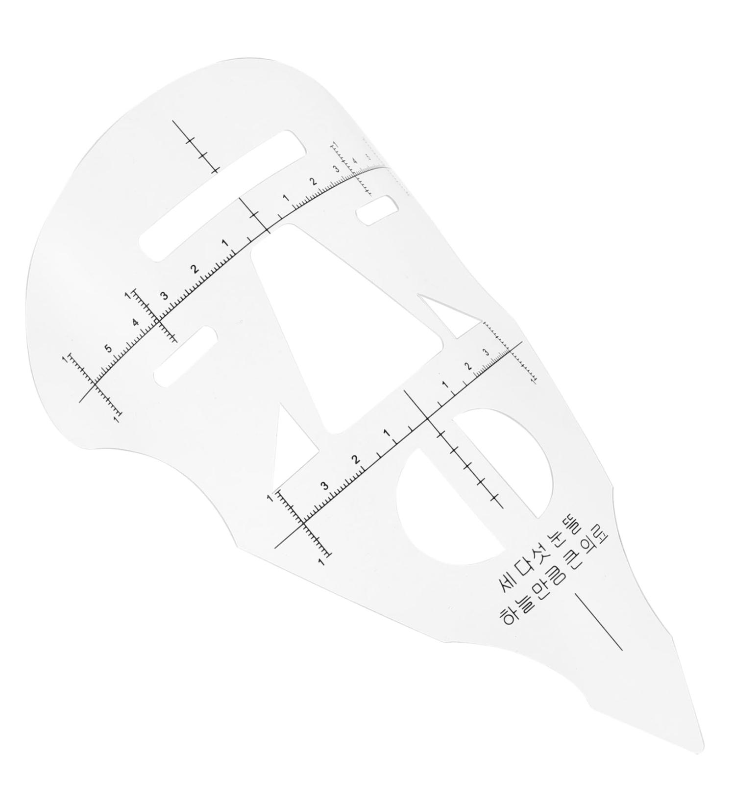 ABOOFAN 3 Pcs Manicure Tools Diy Eyebrow Ruler Microblading Eyebrow Ruler Template Eyebrow Trimming Tool Kit - Buy Online on GoSupps.com