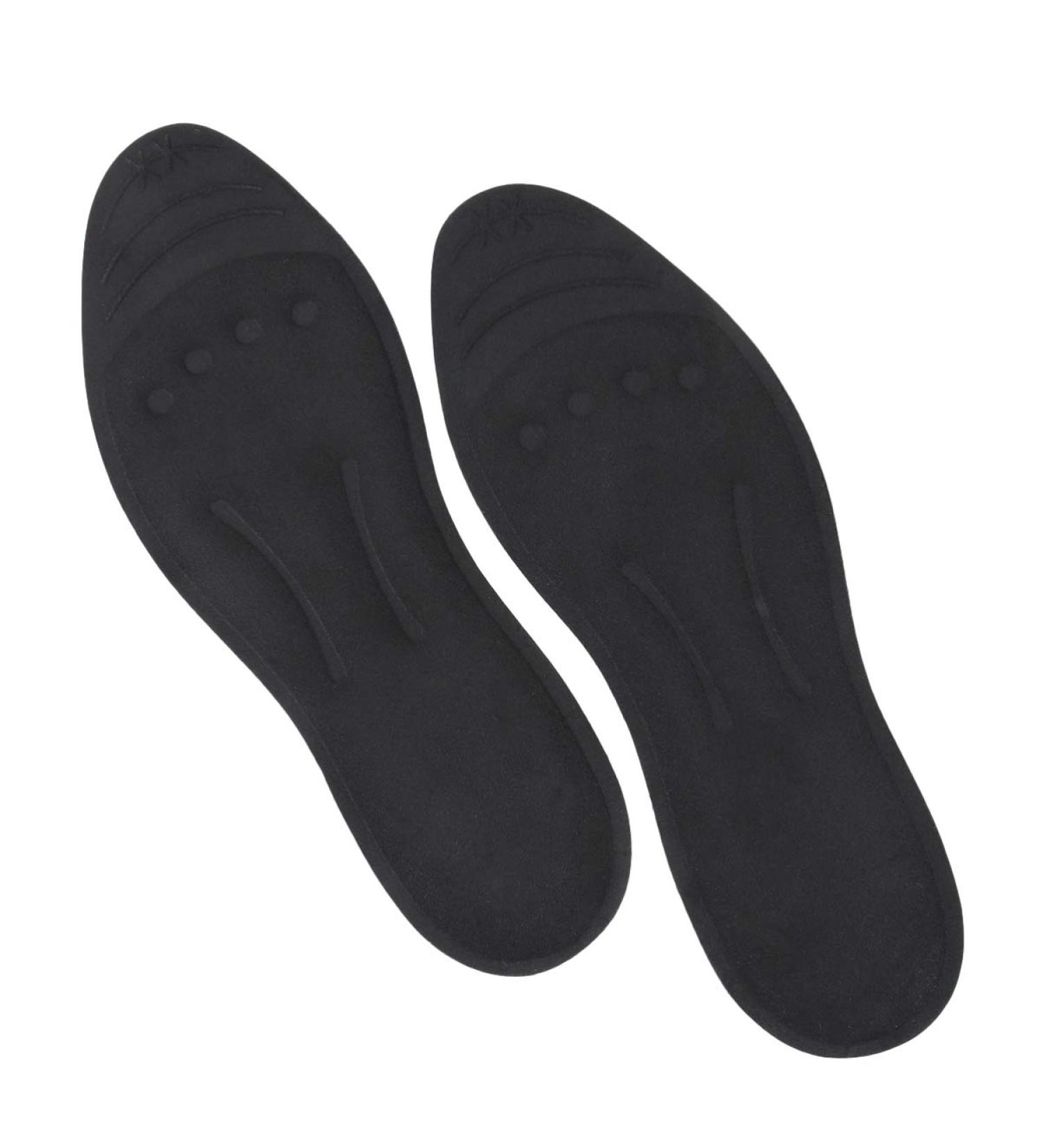Liquid Insoles for Plantar Fasciitis - Shock Absorption Inserts for Men & Women - Breathable Shockproof Size 8 Black - Buy Online on GoSupps.com