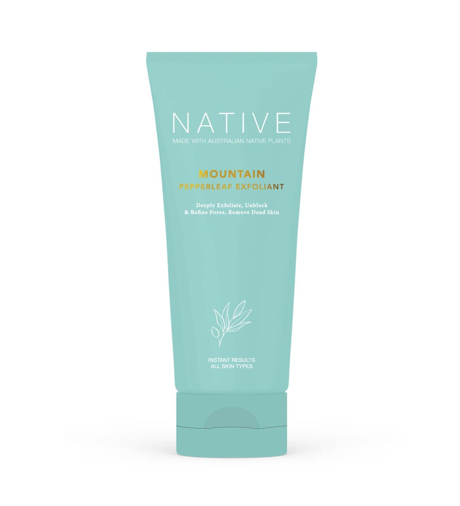 Klara Cosmetics Native Mountain Pepperleaf Exfoliant - Gentle Face Scrub - Exfoliating Face Wash with Manuka Honey Papaya and Vitamin E - 3.4 oz - Buy Online on GoSupps.com