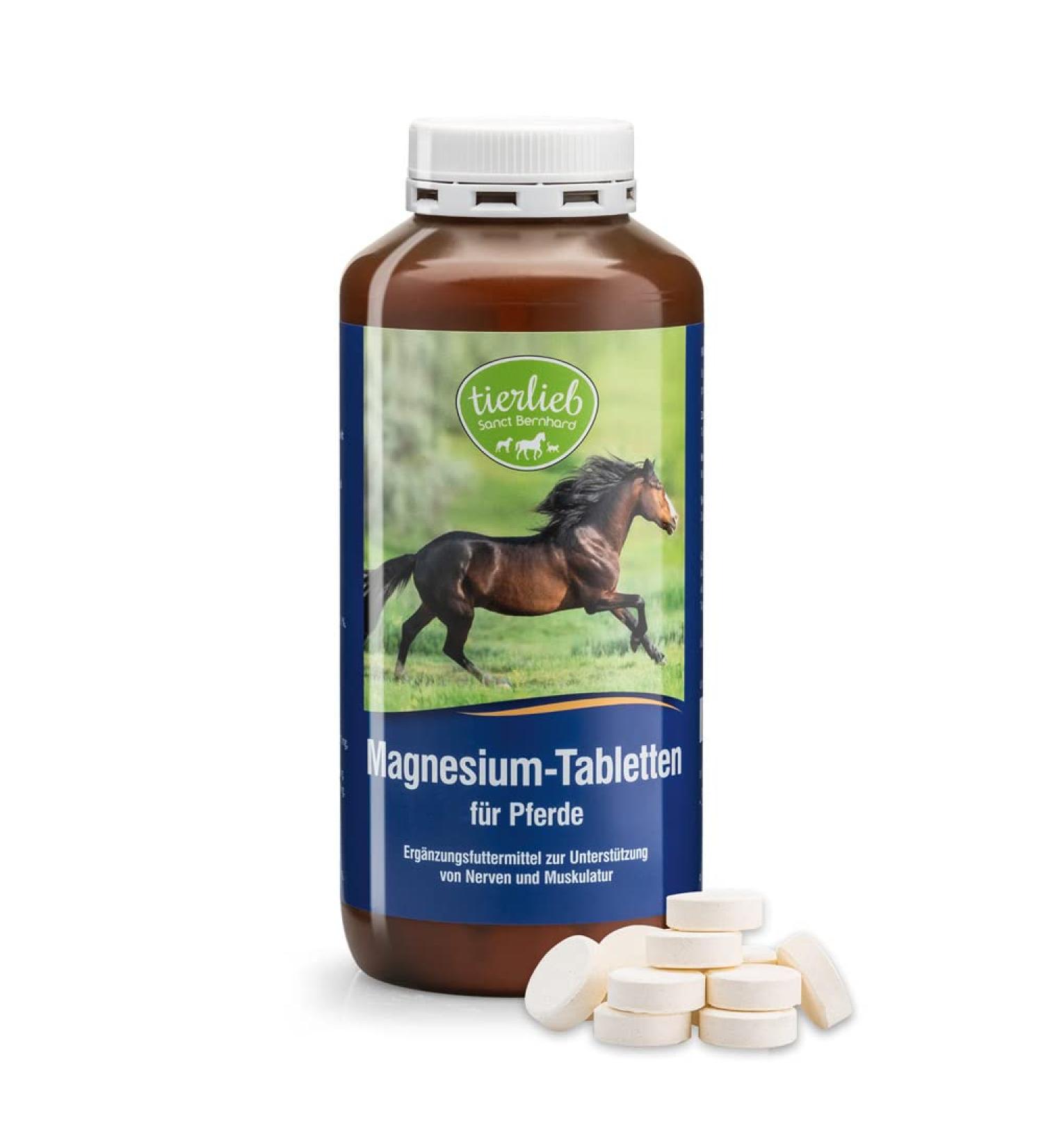 Sanct Bernhard Tierlieb Magnesium tablets for horses |Supplementary feed to support nerves & muscles |170 tablets