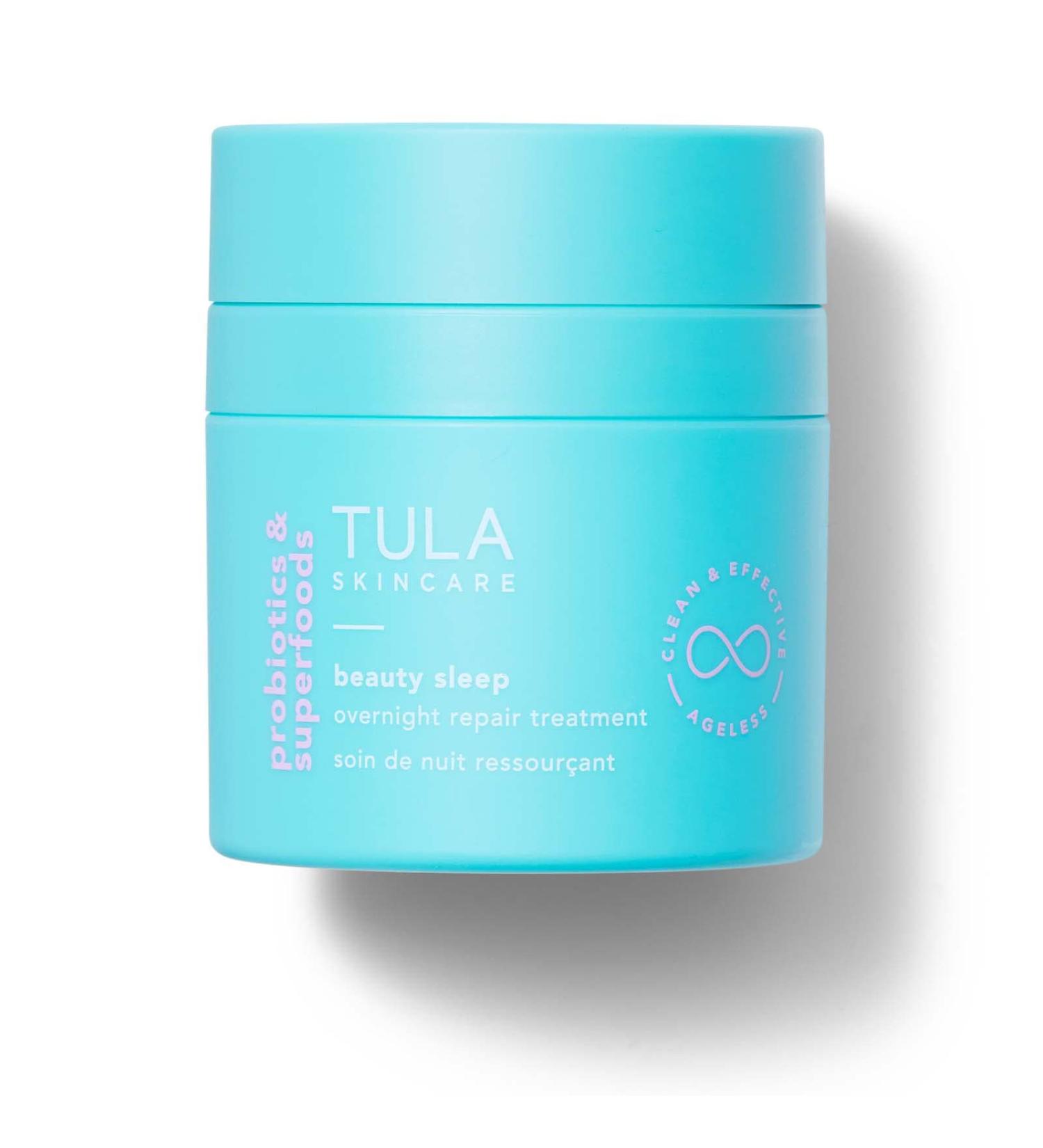 TULA Beauty Sleep Overnight Repair Treatment | Anti-Aging Night Cream with Peptides, AHAs, Retinol, and Vitamin C | Reduce Lines and Dull Tone | 1.7 oz - Buy Online on GoSupps.com