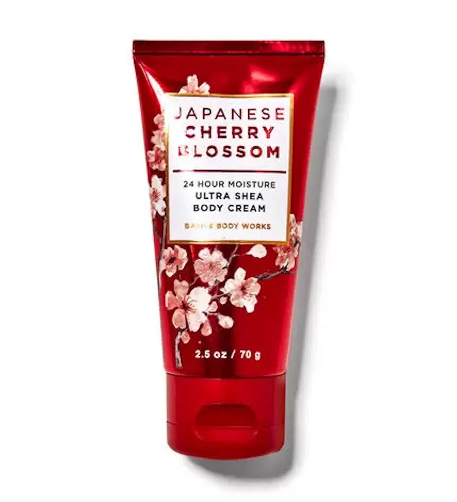 Bath and Body Works Travel Size Ultra Shea Body Cream 2.5 Oz (Japanese Cherry Blossom) 2.5 Ounce (Pack of 1)