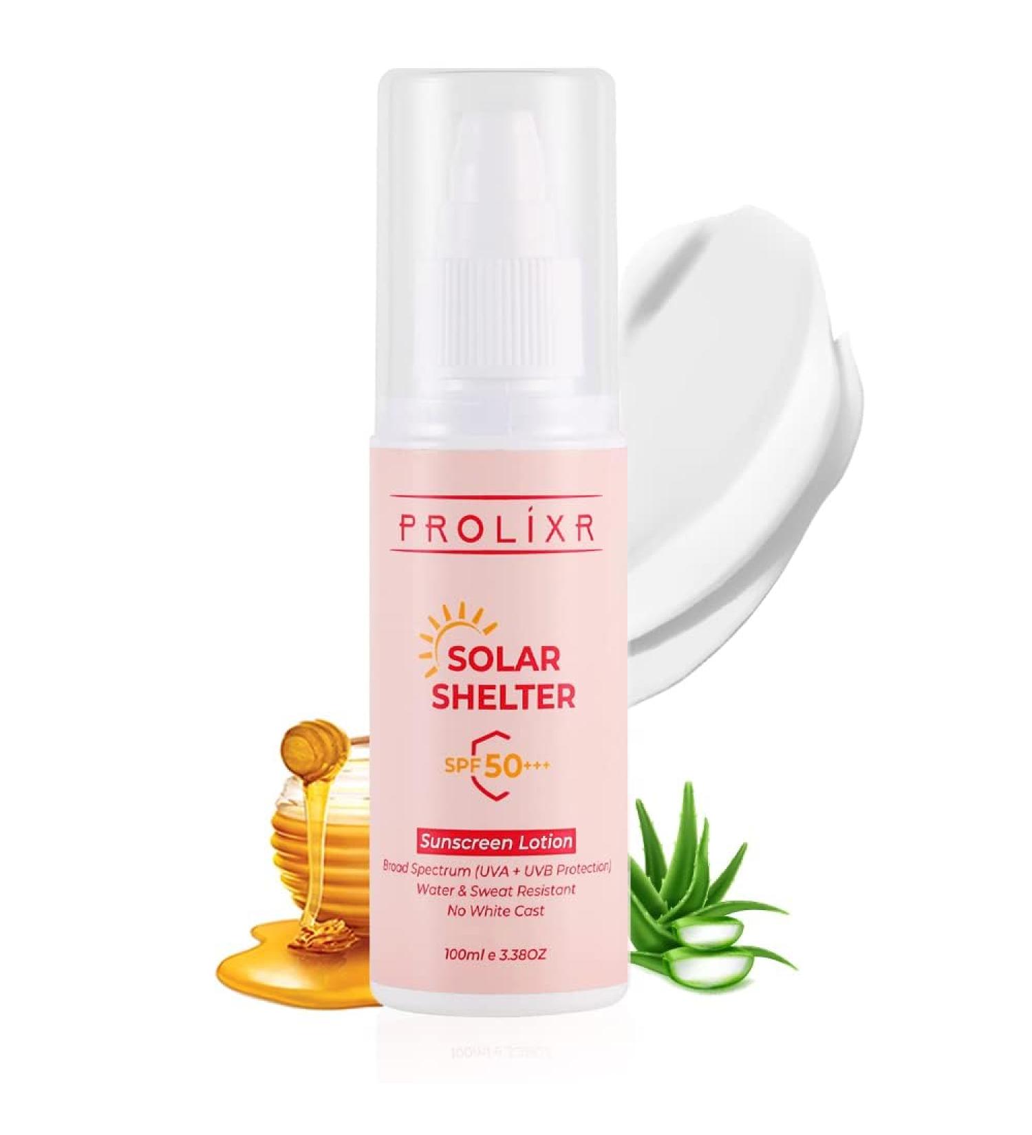 Solar Shelter Sunscreen SPF 50 - Broad Spectrum PA+++ - Lightweight Matte Finish - 100ml - International Shipping Available - Buy Online on GoSupps.com