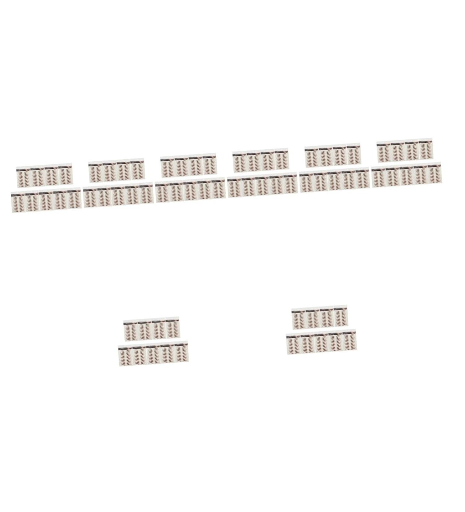 Beavorty 72 Sheets Waterproof Eyebrow Stickers Hairlike Eyebrows Brown Imitation Eyebrow Sticker 3d Shaping - Buy Online on GoSupps.com