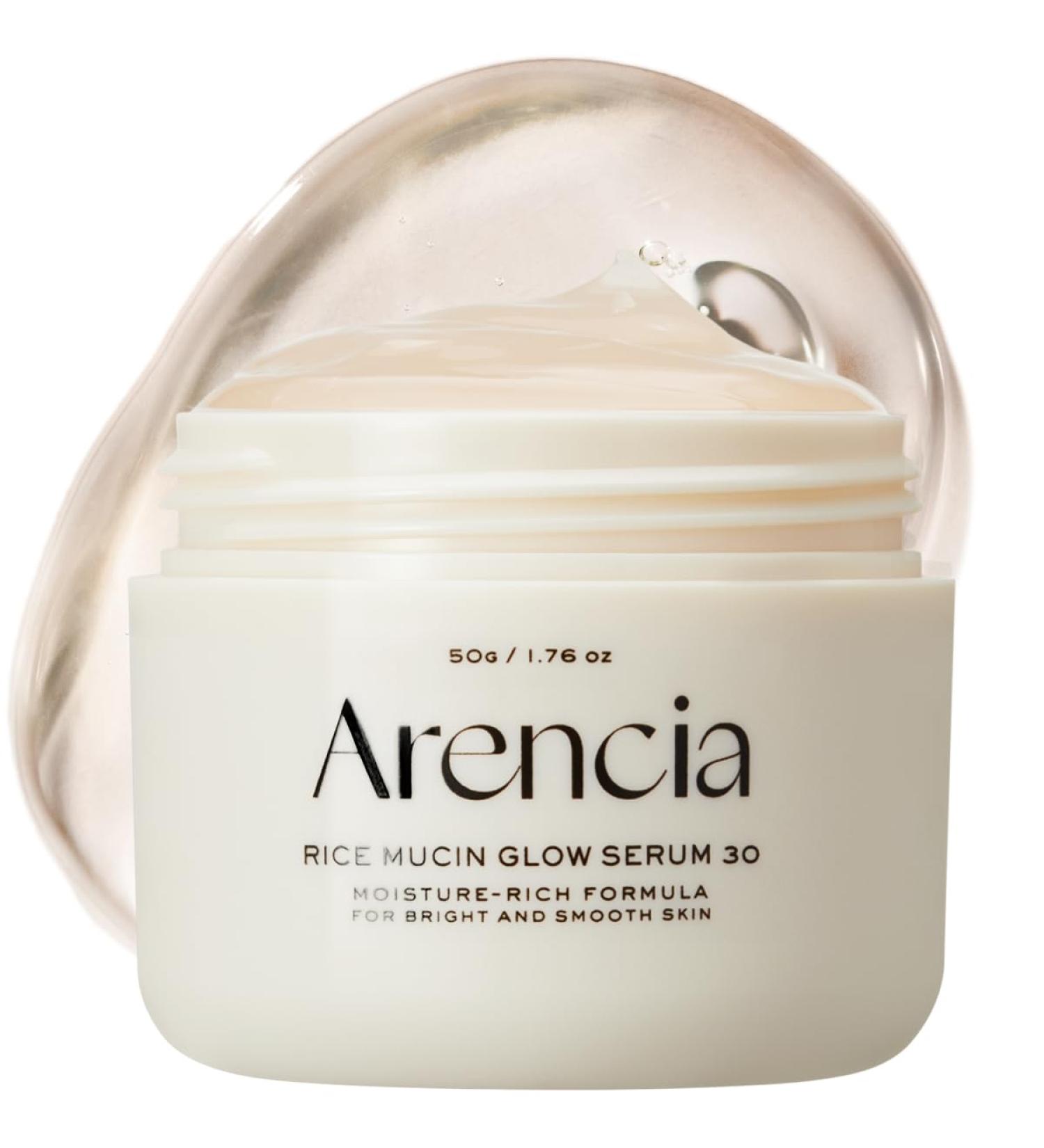 Arencia Rice Mucin Overnight Glow Masque facial s rum 30 50 g repulpe la peau avec acide hyaluronique - Buy Online on GoSupps.com