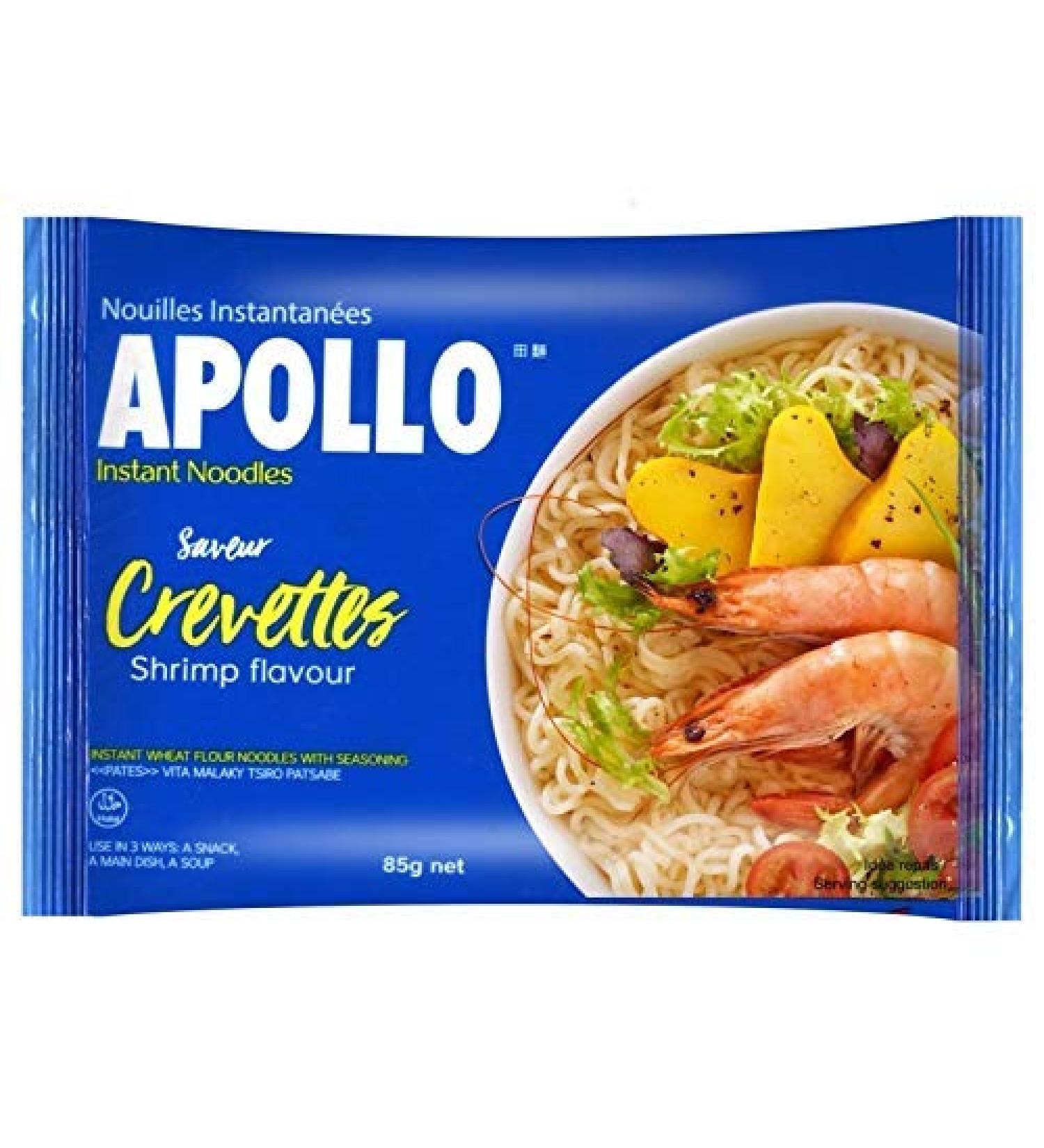  Epicerie sal e Apollo Shrimp Noodle 85 g - Pack of 2 - Buy Online on GoSupps.com