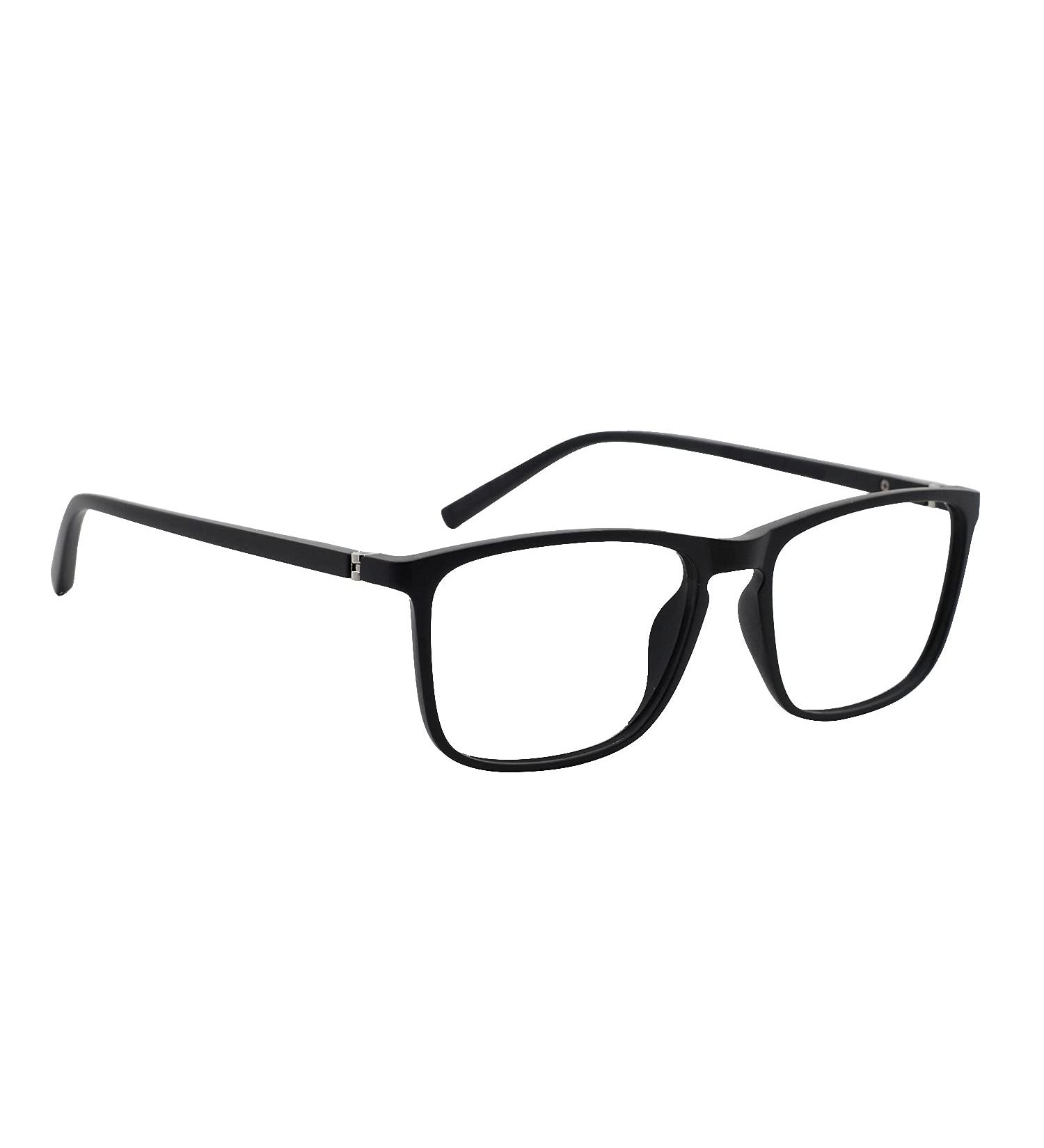 OCCI CHIARI Large Reading Glasses 1.0 Men's Rectangle Readers with Spring Hinge - Matte Black | 1.0 Magnification - Buy Online on GoSupps.com