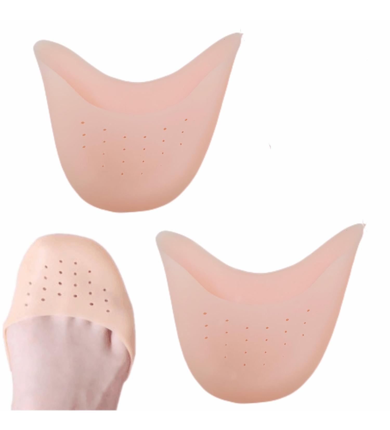 2 Pcs BeeSpring Silicone Gel Ballet Dance Toe Pads for Women - Toe Protector for High Heels with Breathable Hole - Buy Online on GoSupps.com